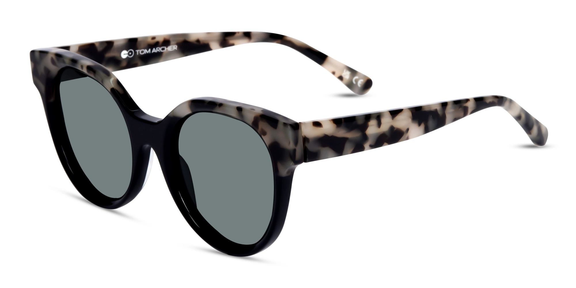 Round Oversized Dark Grey Tint Sunglasses Round Oversized Dark Grey Tint Sunglasses