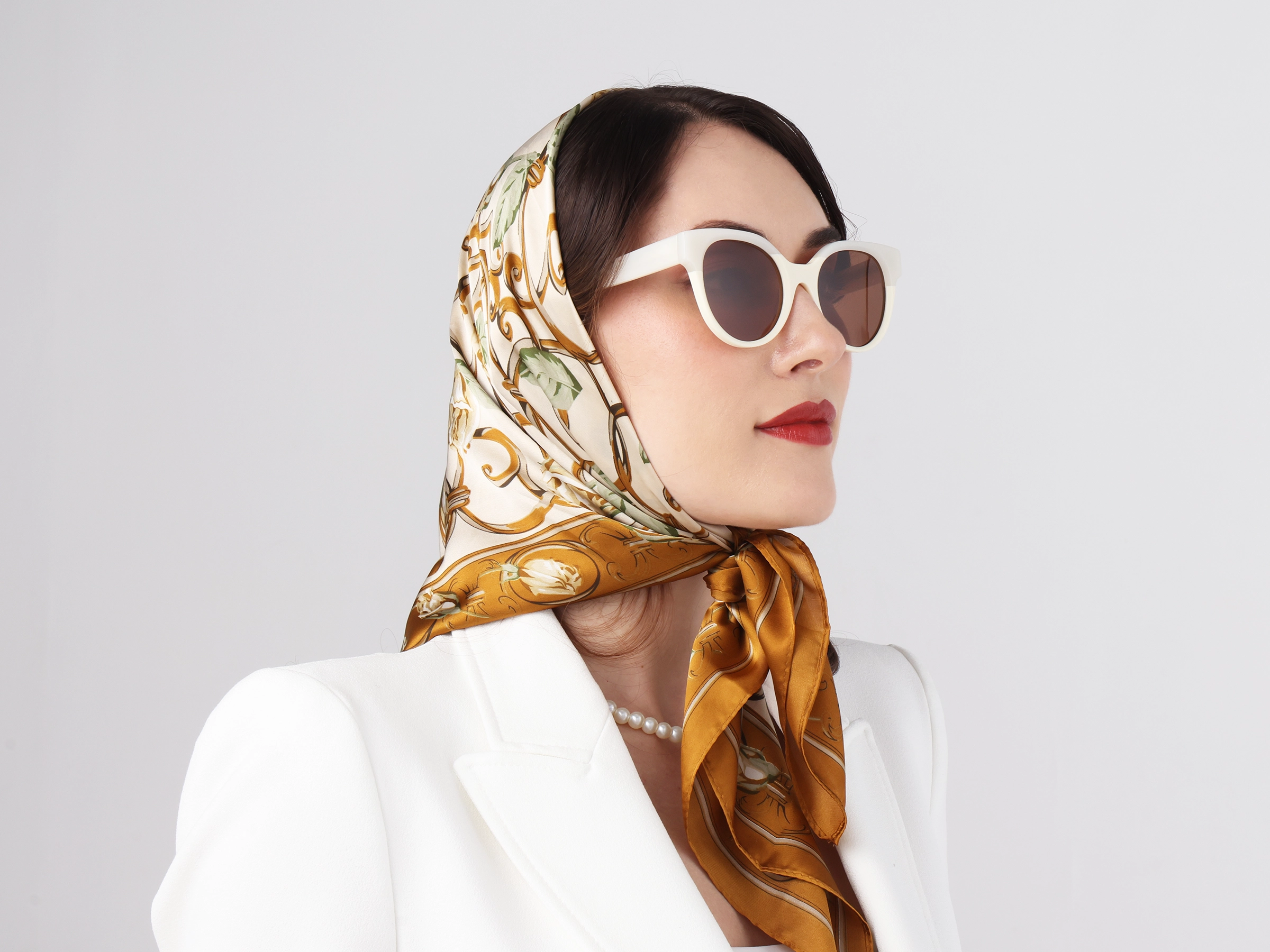 Round Acetate Dark Brown Tint Sunglasses