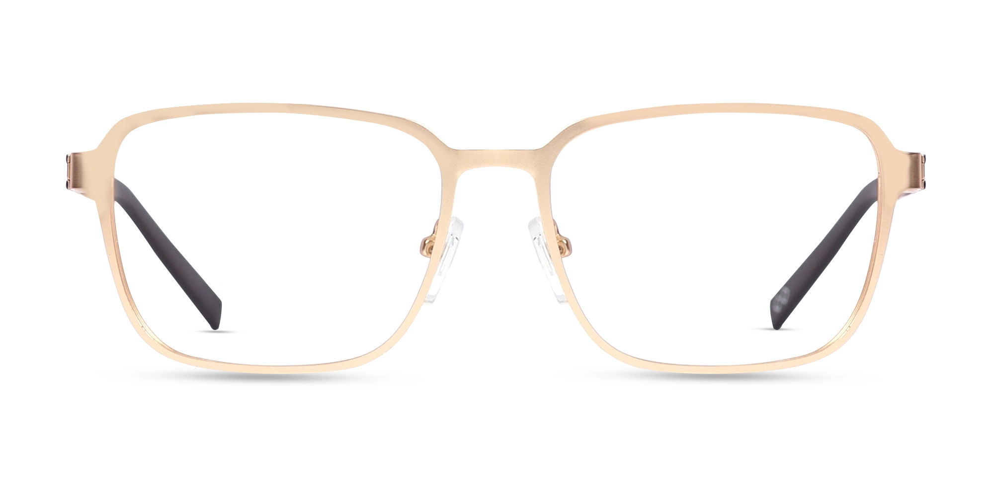 Gold & Brown Square Glasses-1