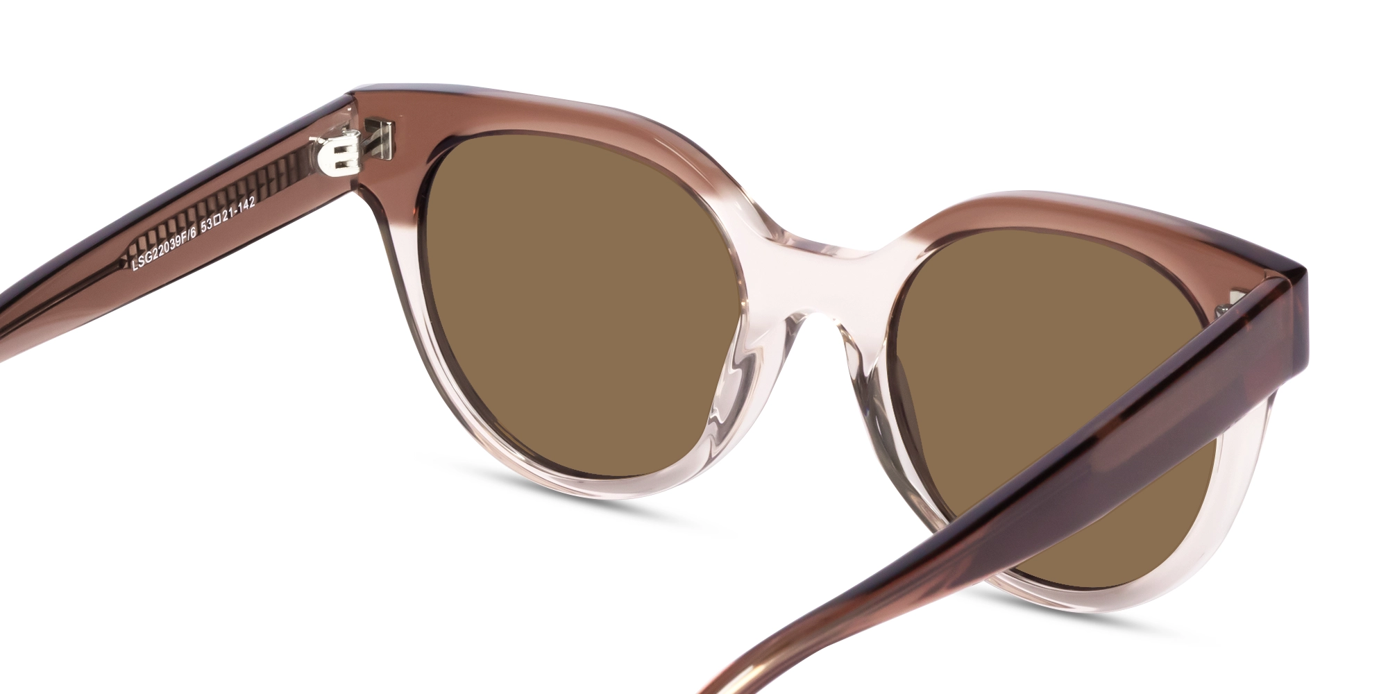 Round Oversized Brown Tint Sunglasses For Women