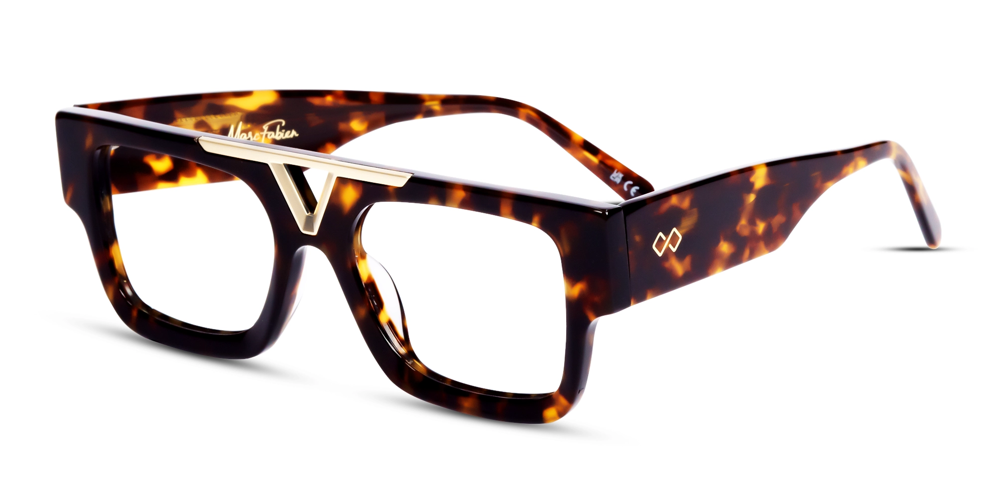 Large Browline Square Glasses Large Browline Square Glasses
