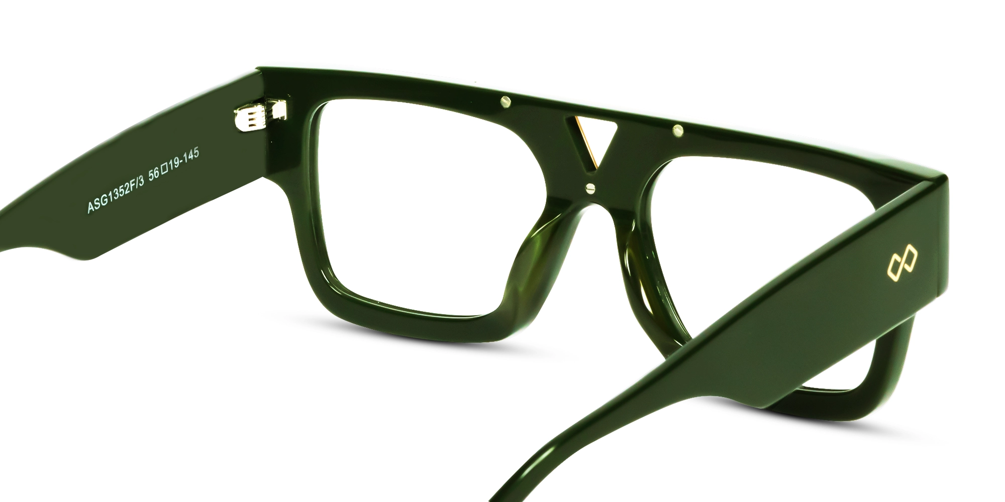Thick Frame Browline Square Glasses