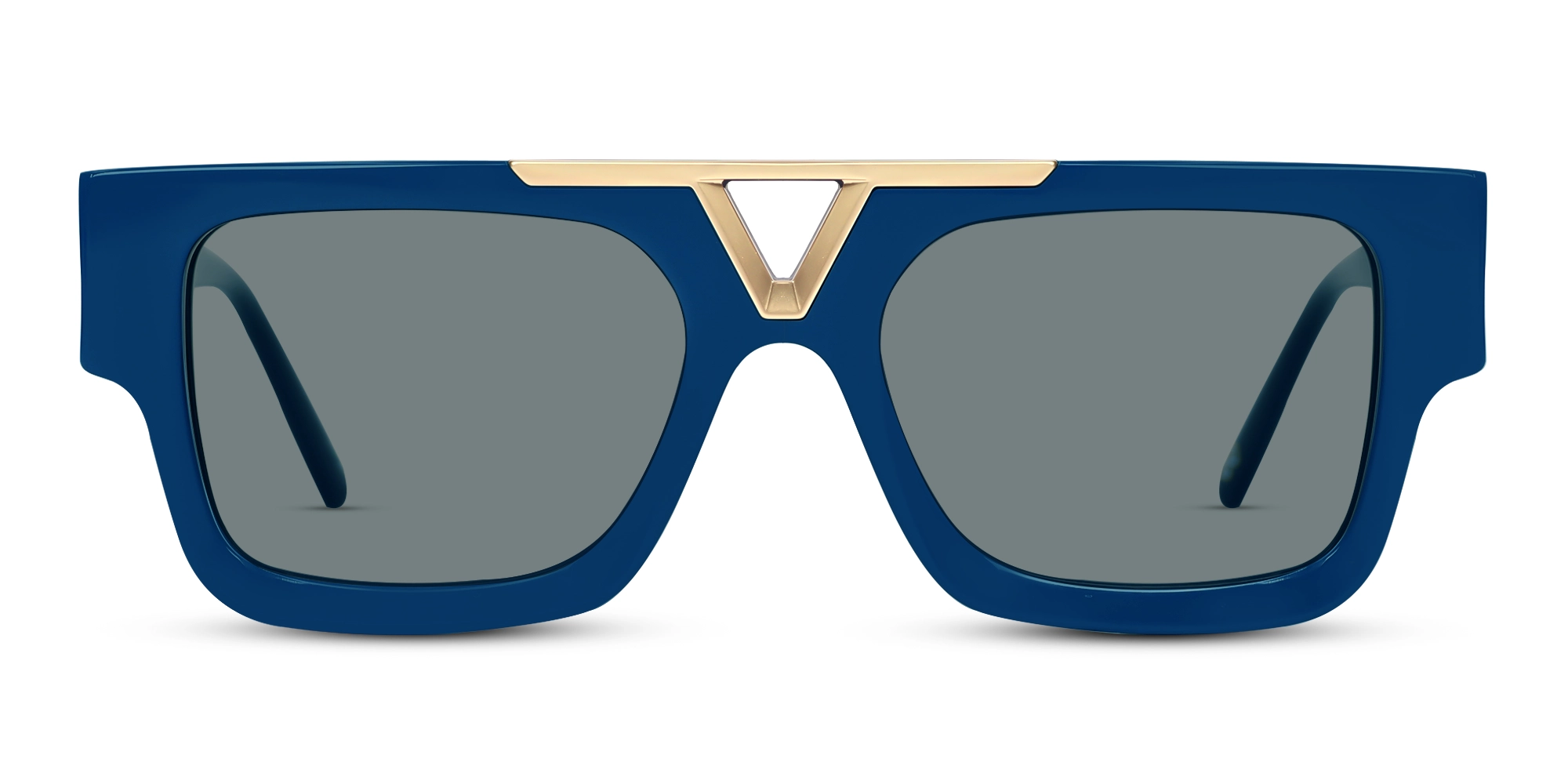 Oversized Acetate Frame With Dark Grey Tint Sunglasses
