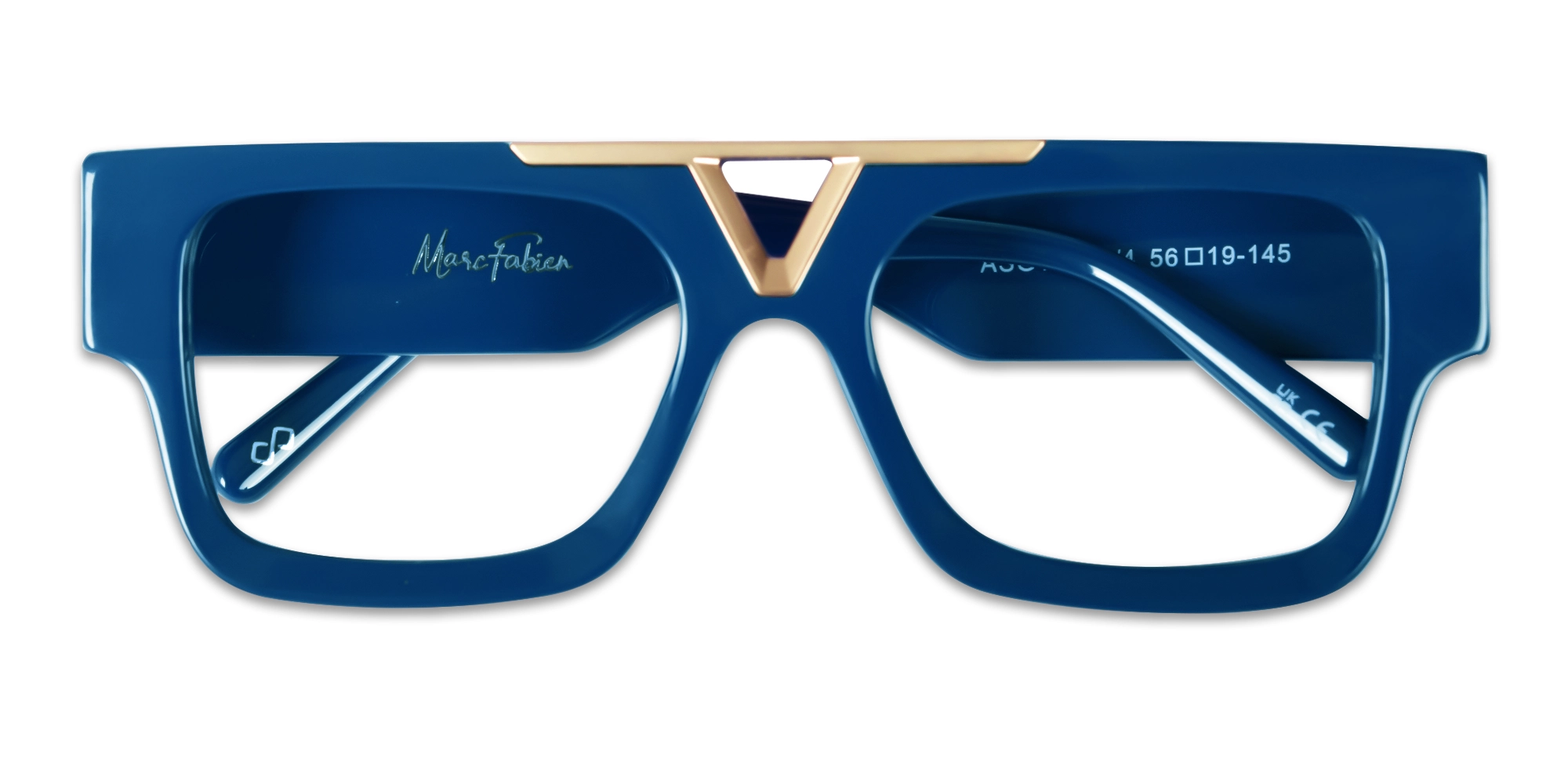 Oversized Acetate Browline Square Glasses