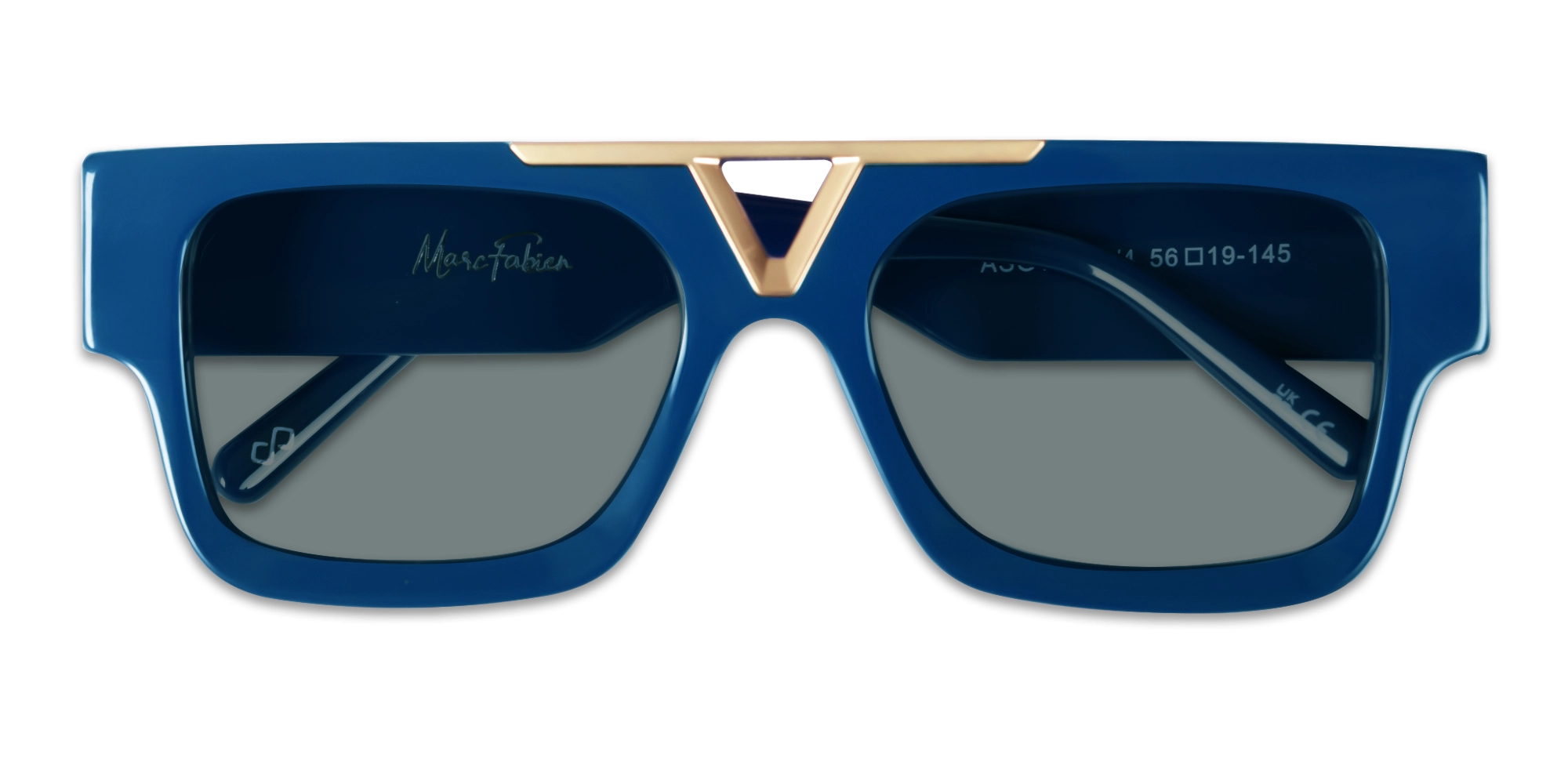 Oversized Acetate Frame With Dark Grey Tint Sunglasses