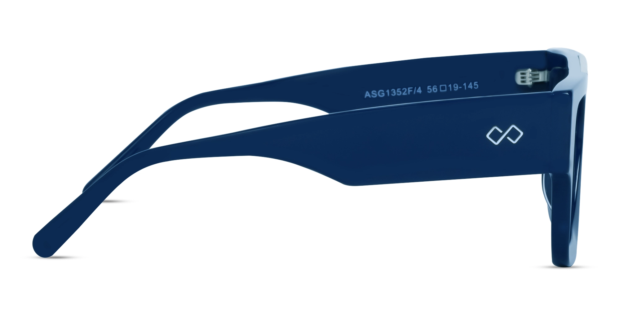 Oversized Acetate Browline Square Glasses
