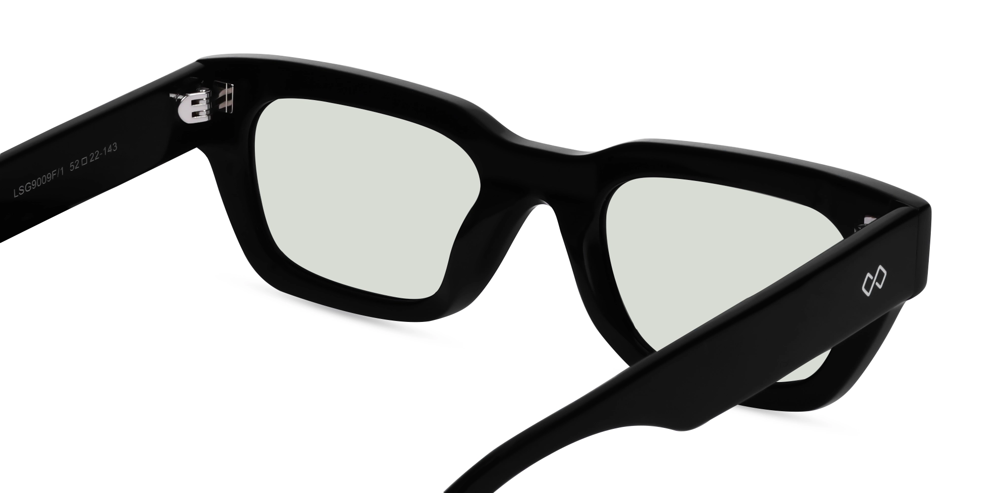 Black Acetate Full-Rim Sunglasses For Men & Women-5