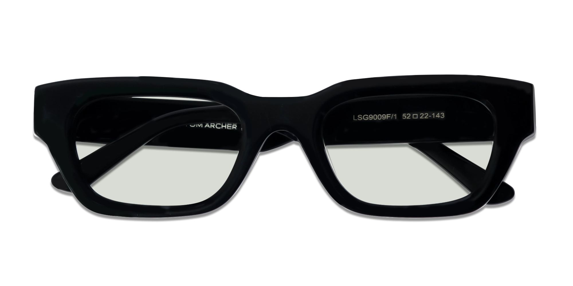 Black Acetate Full-Rim Sunglasses For Men & Women-6