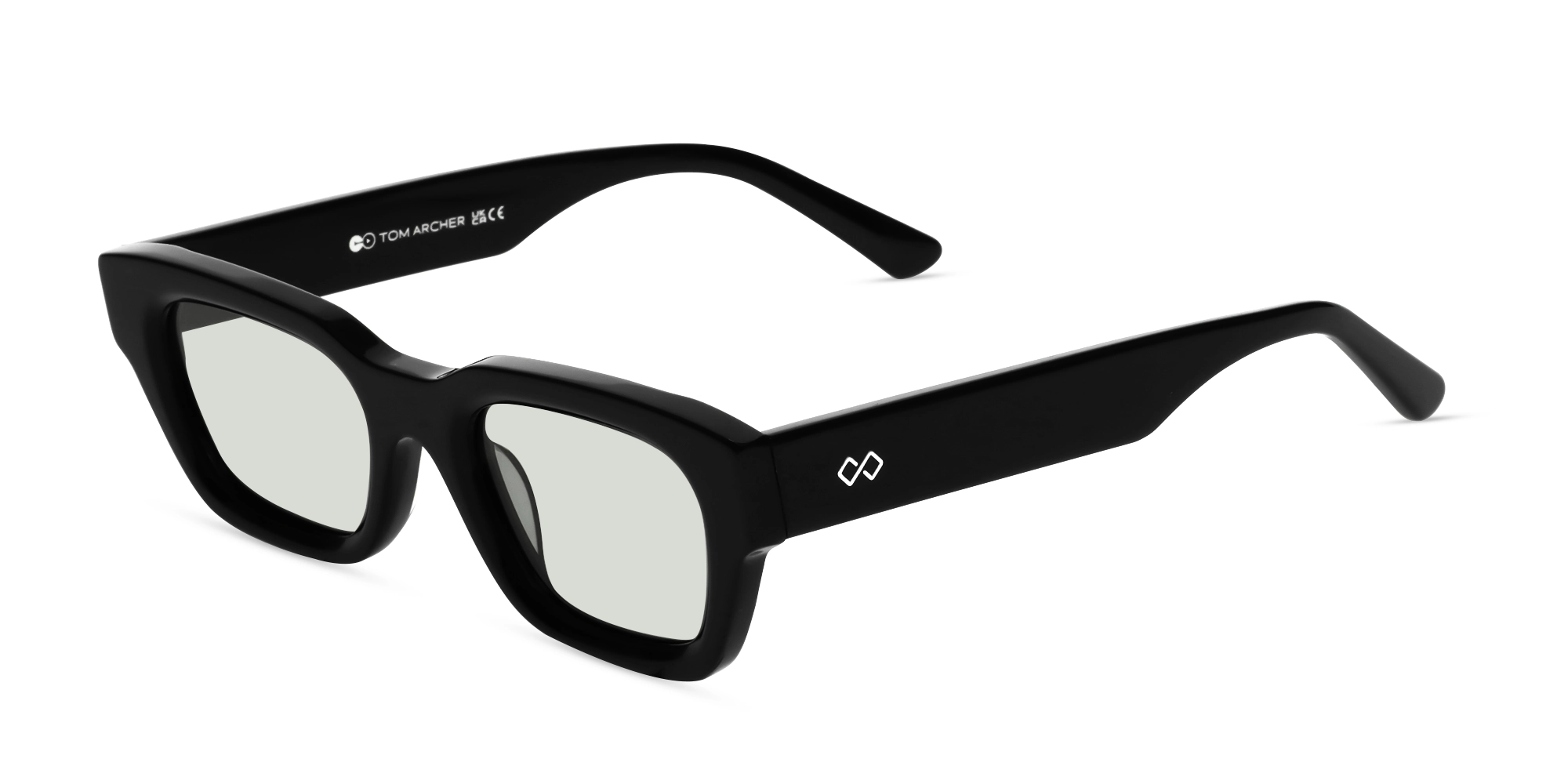 Black Acetate Full-Rim Sunglasses For Men & Women-3 Black Acetate Full-Rim Sunglasses For Men & Women-3