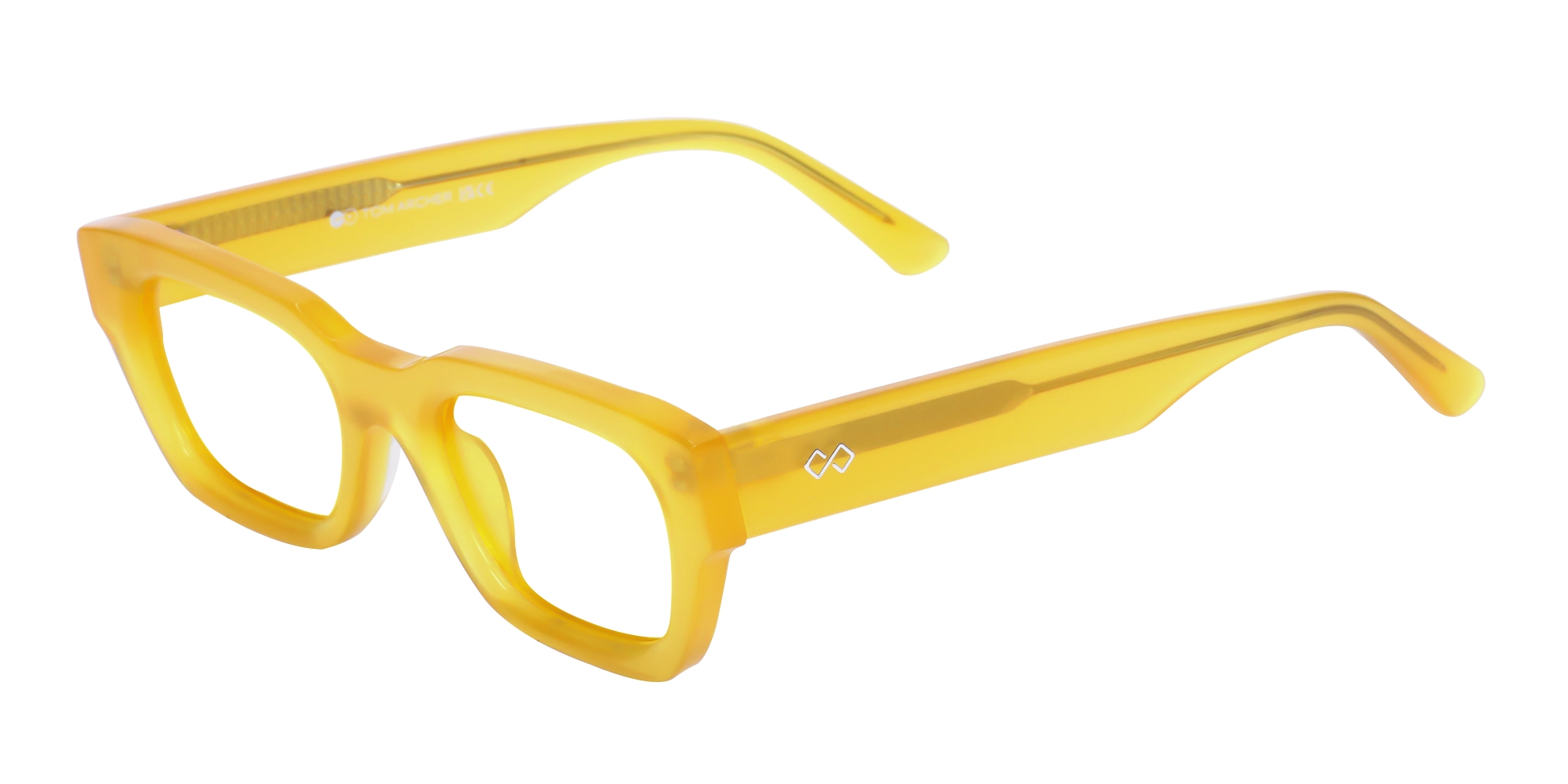 Mimosa Yellow Rectangle Full-Rim Glasses