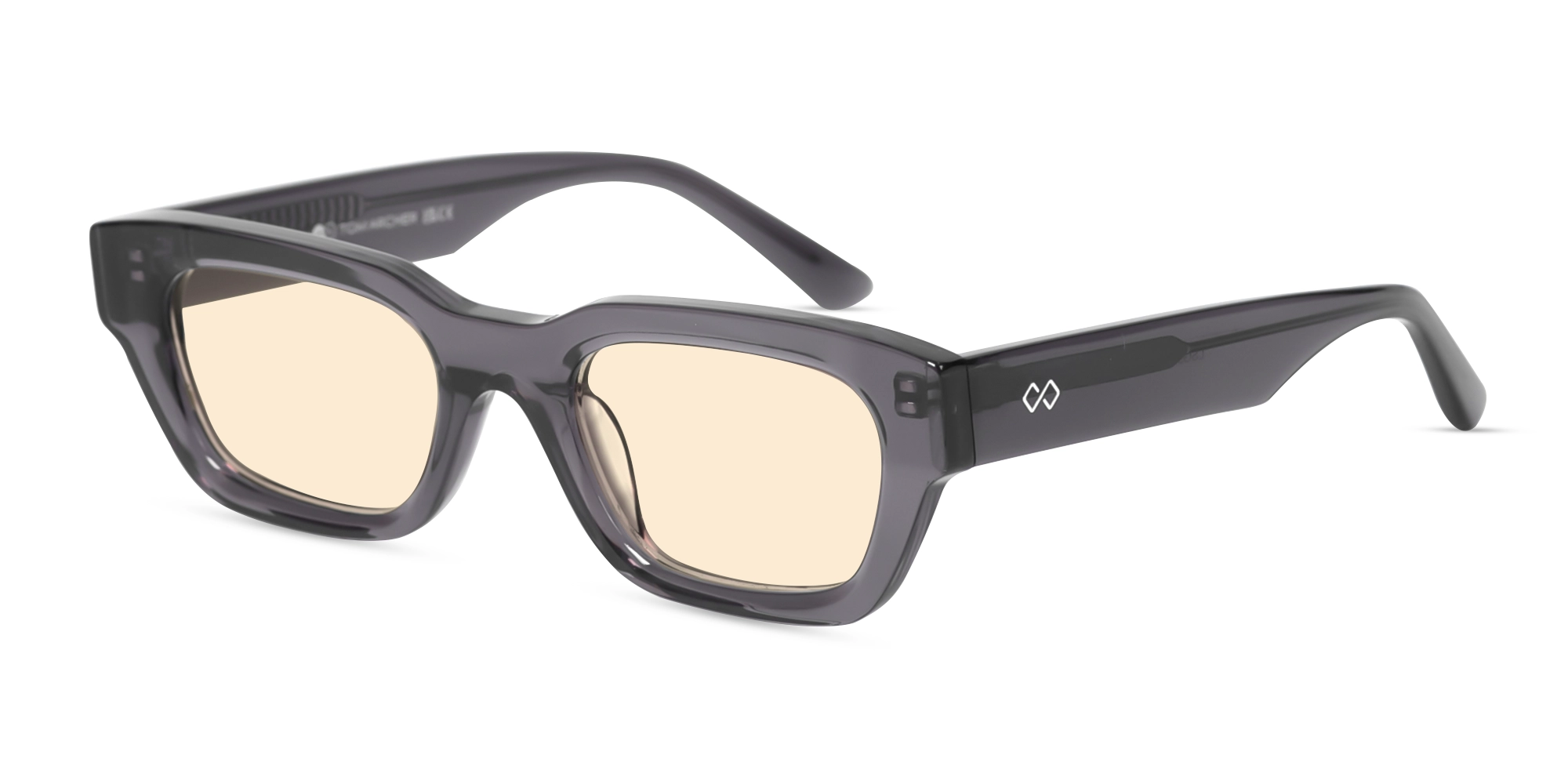 Acetate Full-Rim Rectangle Sunglasses -3