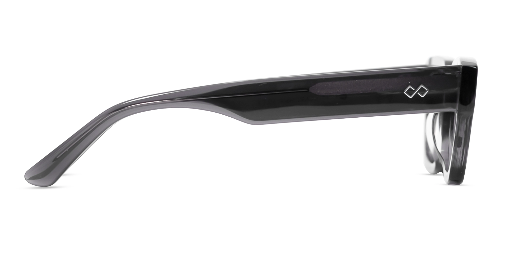 Acetate Full-Rim Rectangle Sunglasses -4