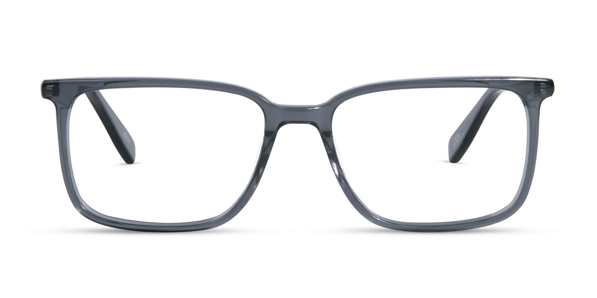 Crystal Black Frame Rectangle Glasses-1