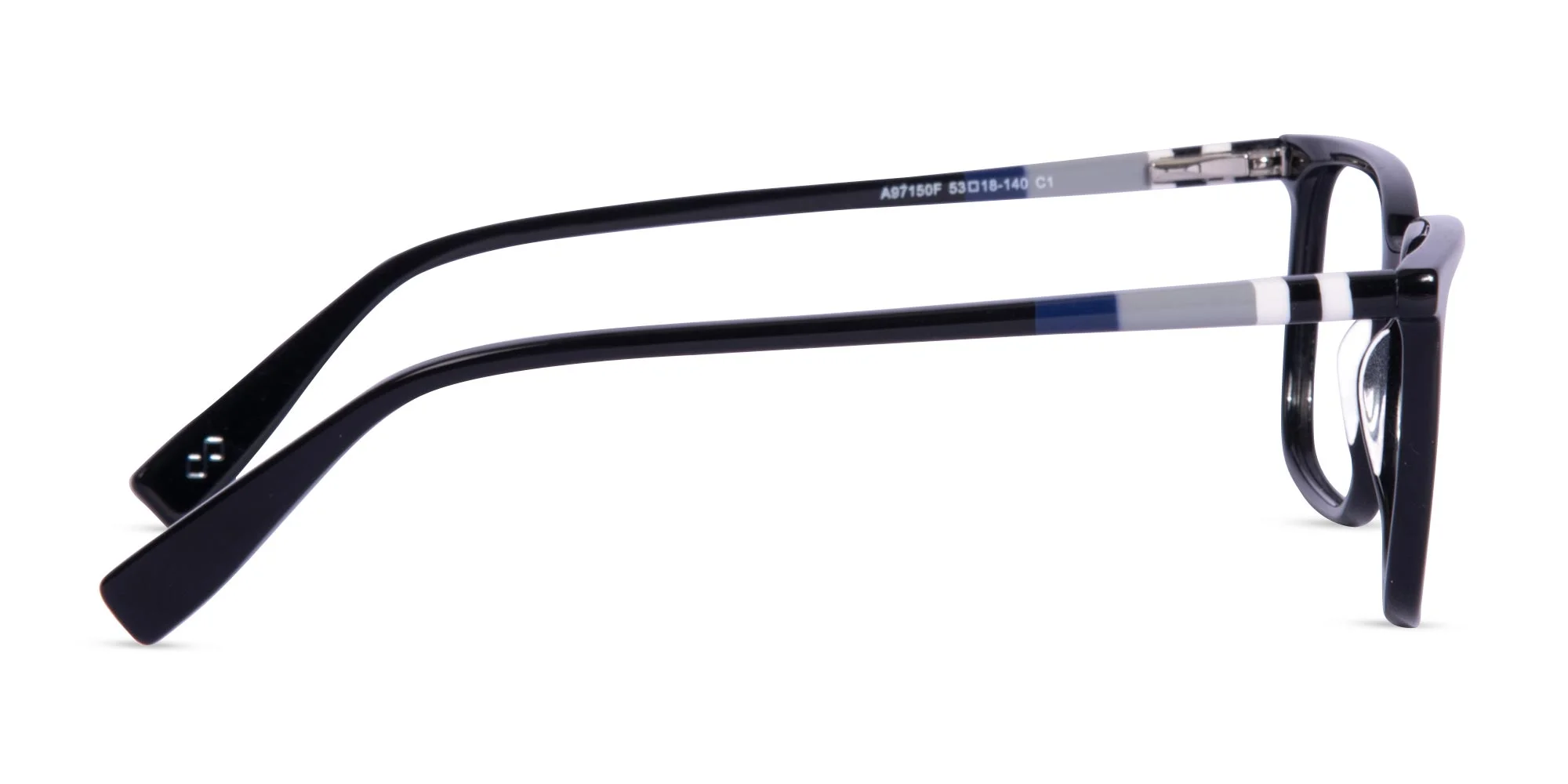 Black Rectangle Eyeglasses-4