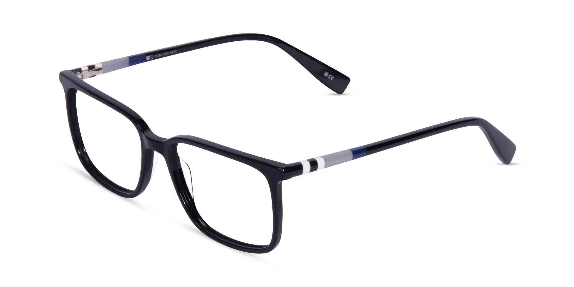 Black Rectangle Eyeglasses-3