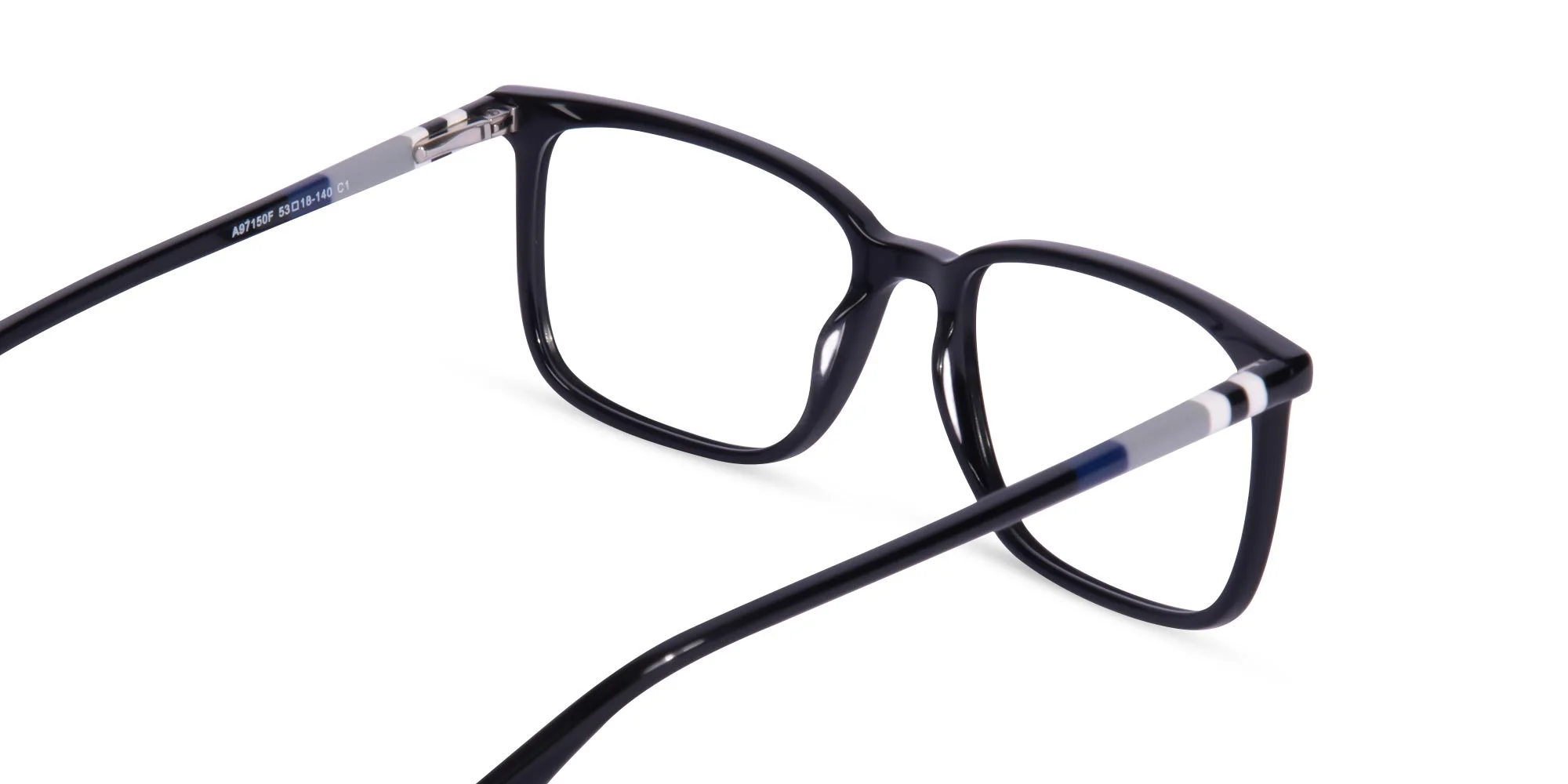 Black Rectangle Eyeglasses-5