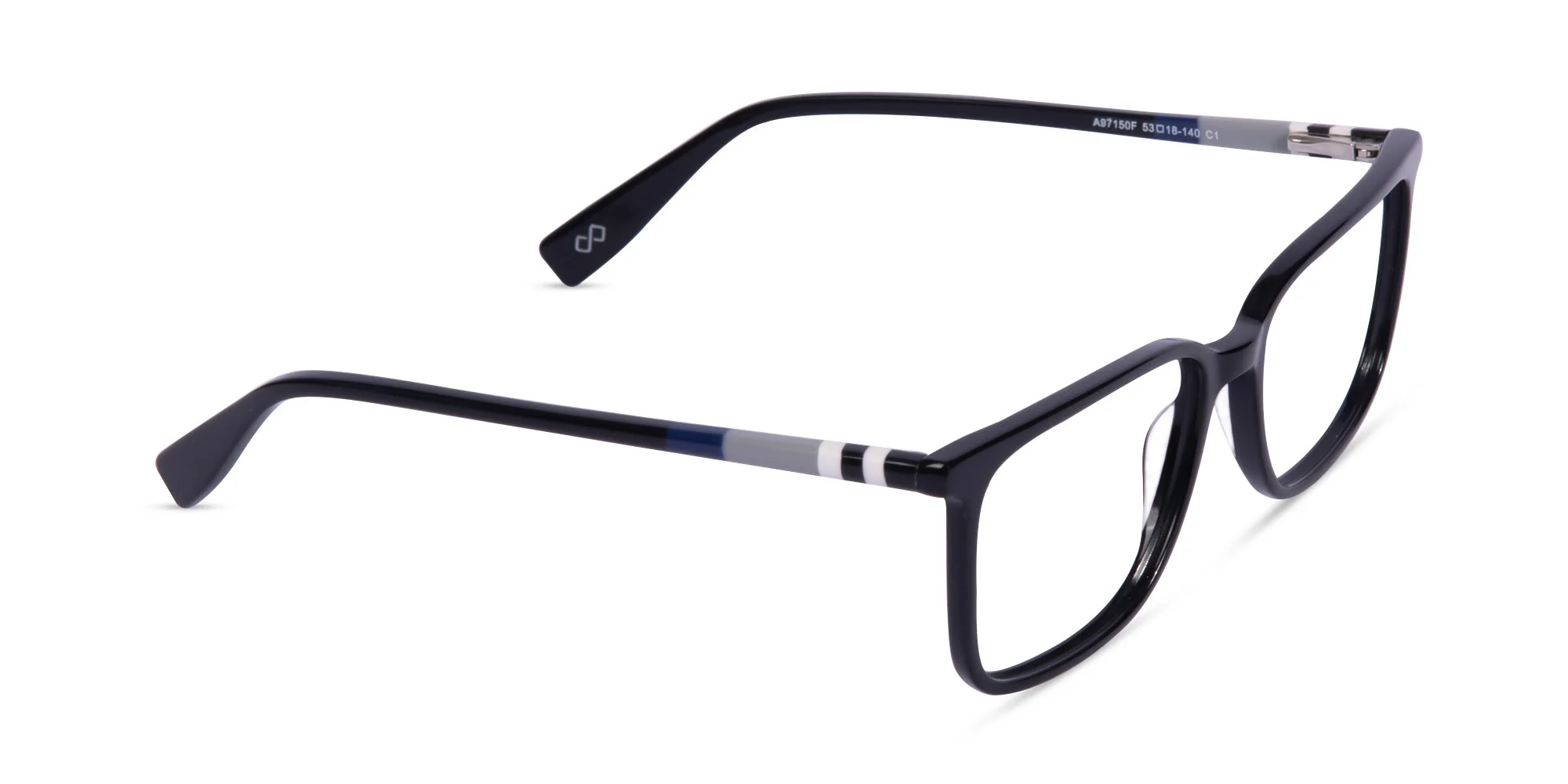 Black Rectangle Eyeglasses-2