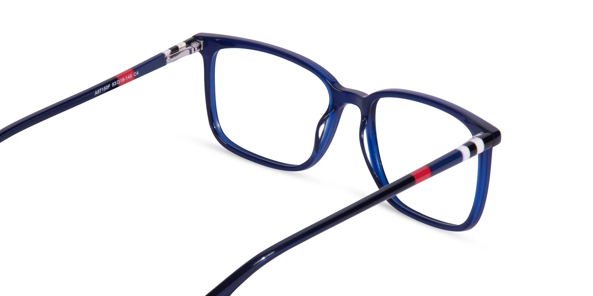 Blue Rectangle Eyeglasses Frames-5