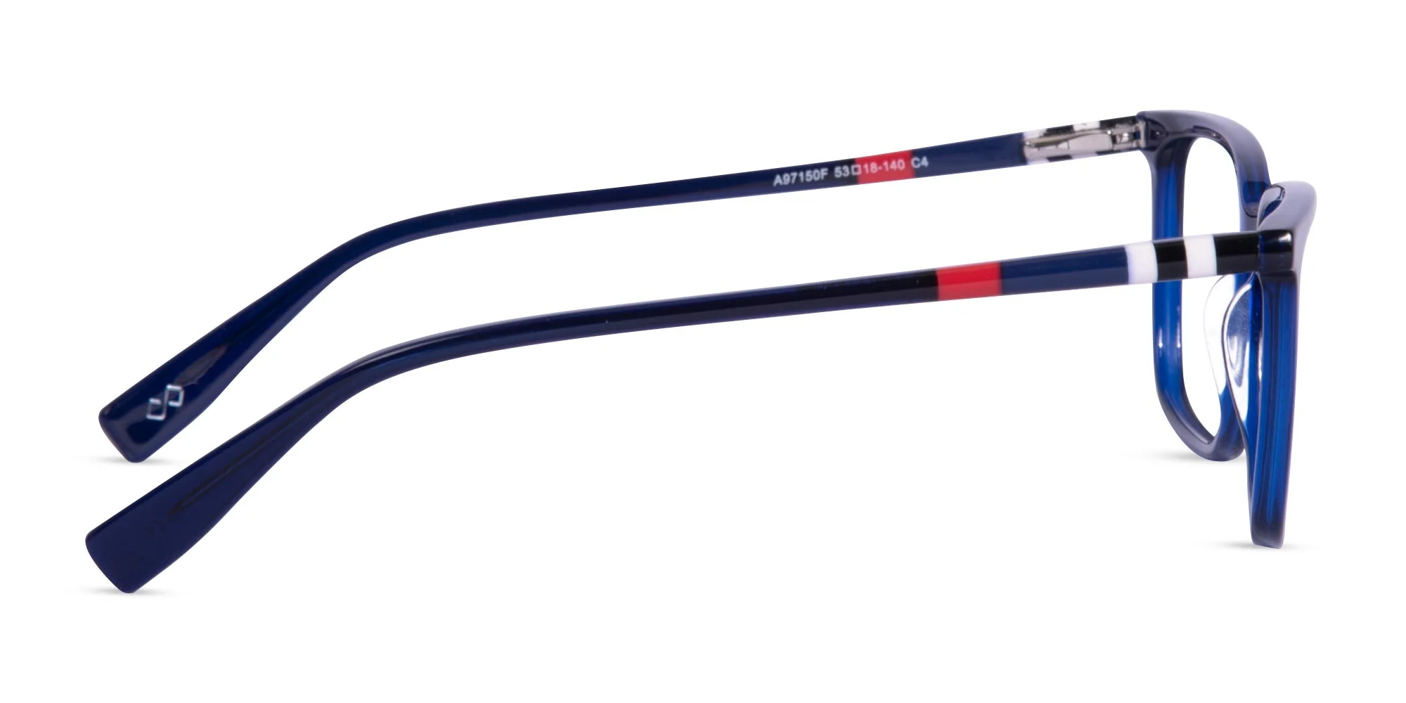 Blue Rectangle Eyeglasses Frames-4
