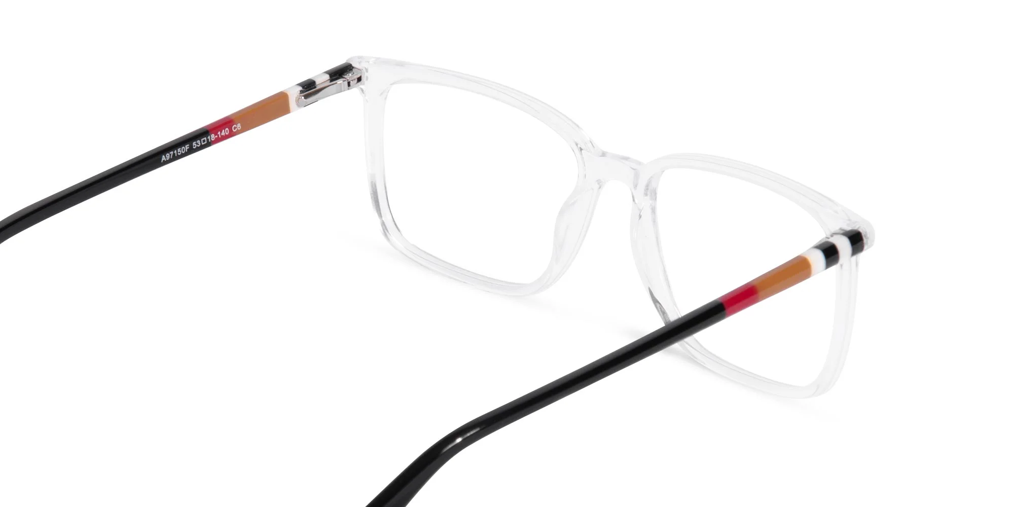 Clear Rectangle Glasses-4