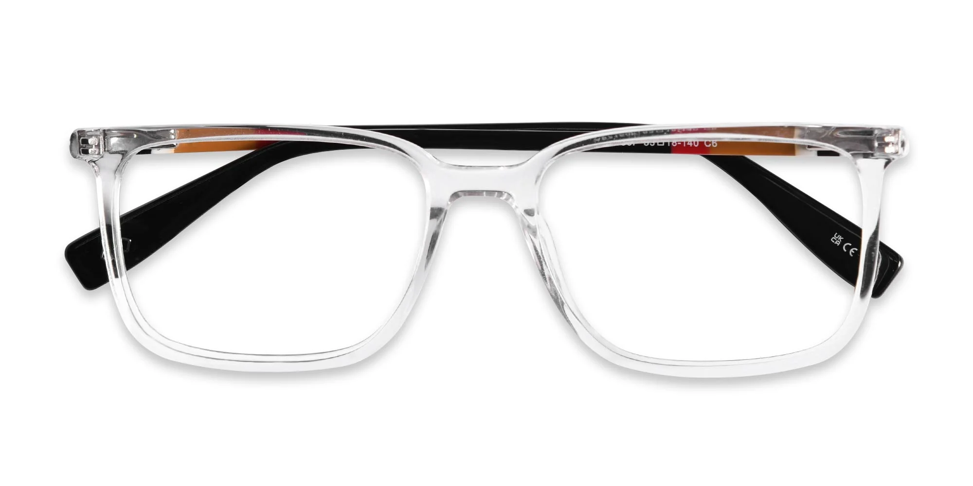 Clear Rectangle Glasses-6