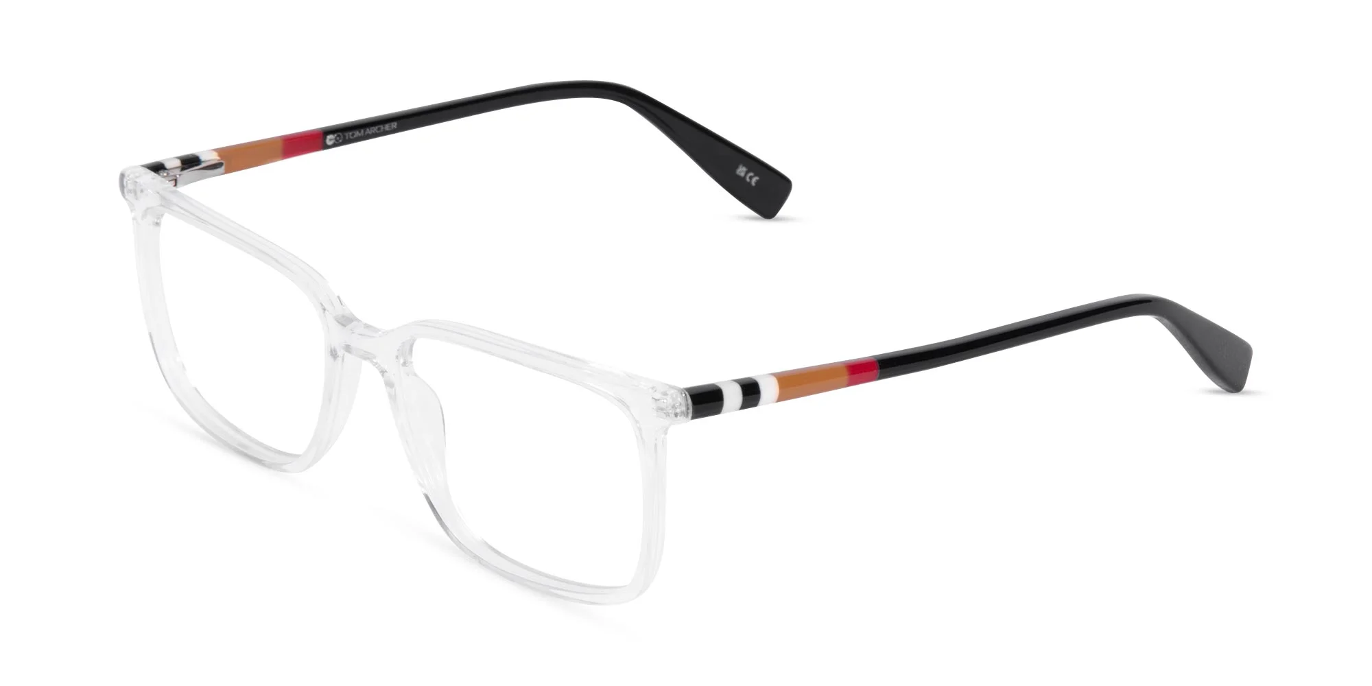 Clear Rectangle Glasses-3