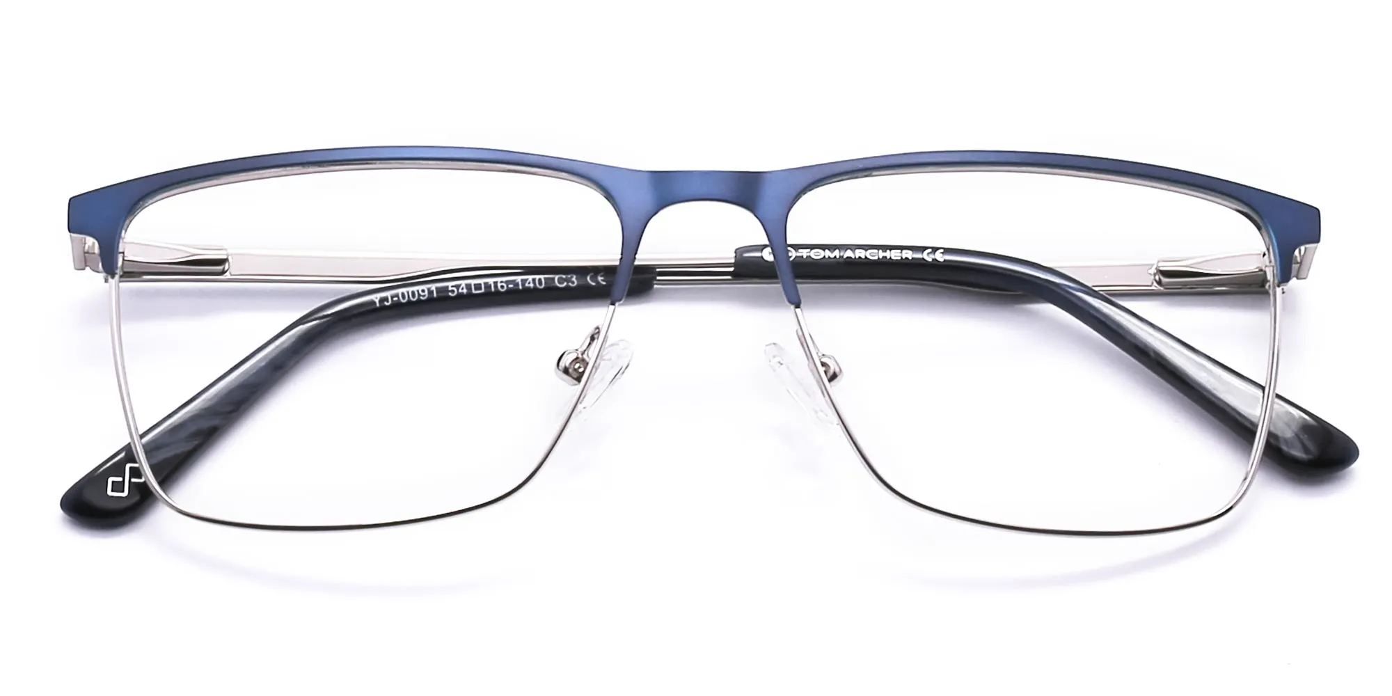 Blue Metal Eyeglass Frames-2