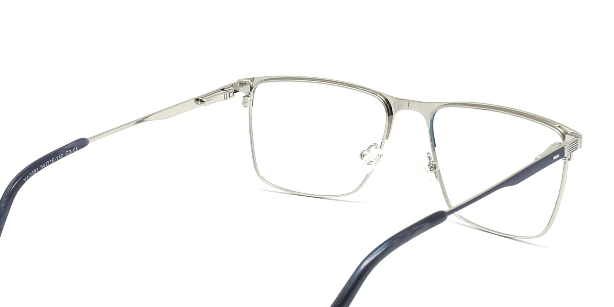 Blue Metal Eyeglass Frames-2