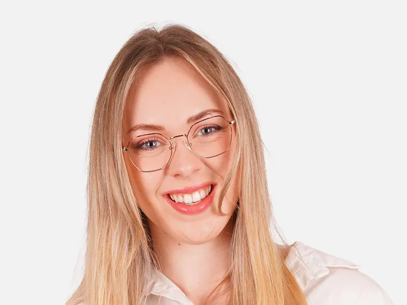 Gold Hexagon Glasses-2