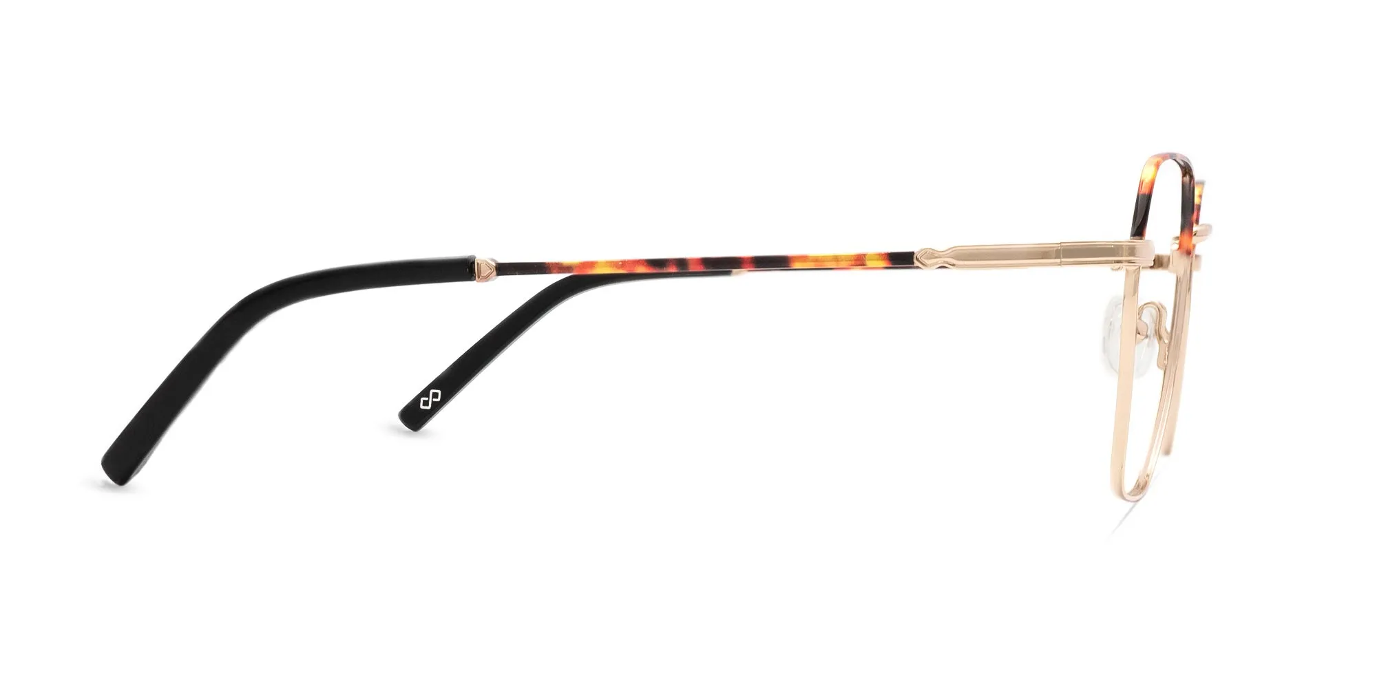 Gold Hexagon Glasses-2