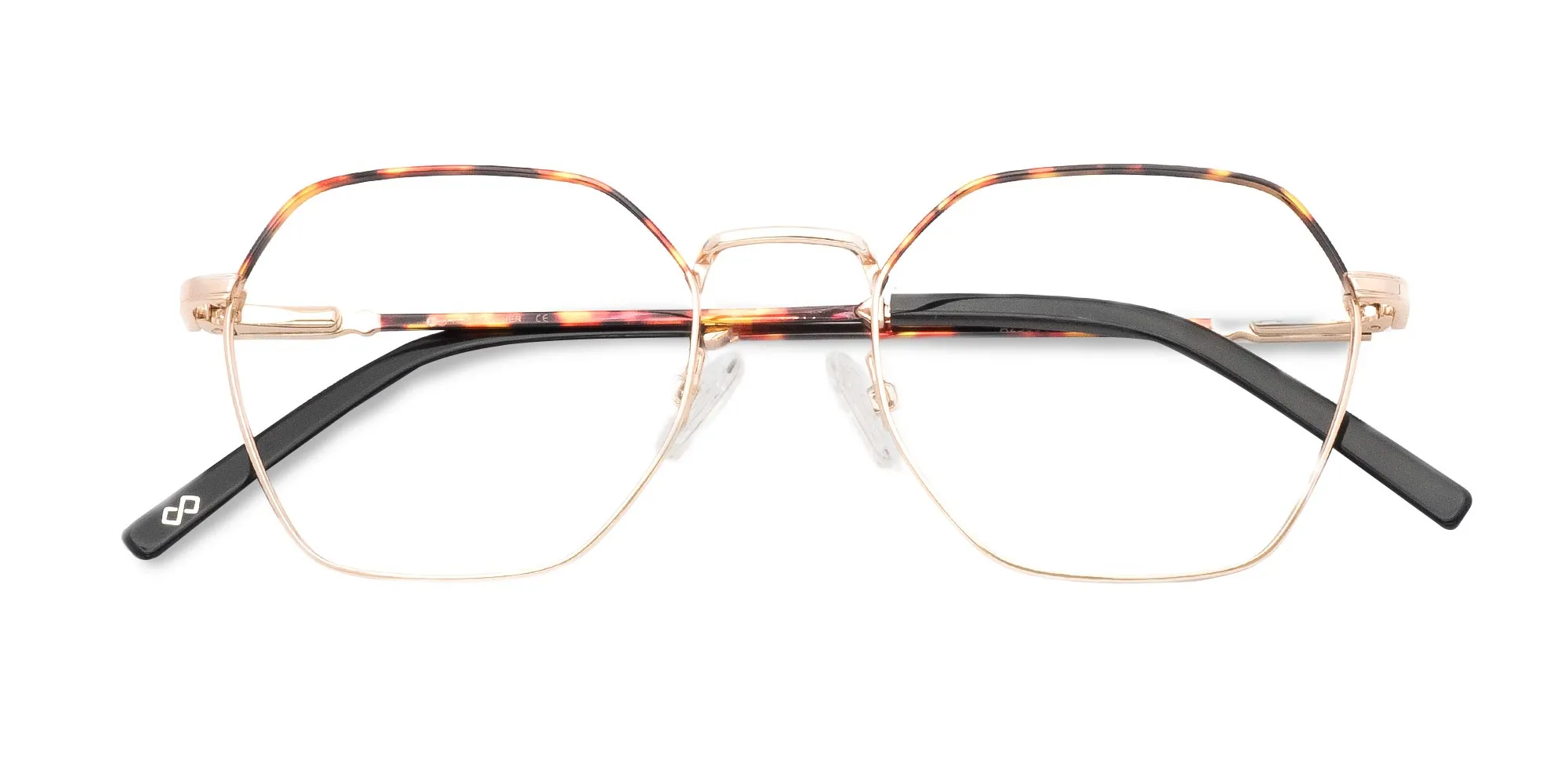 Gold Hexagon Glasses-2