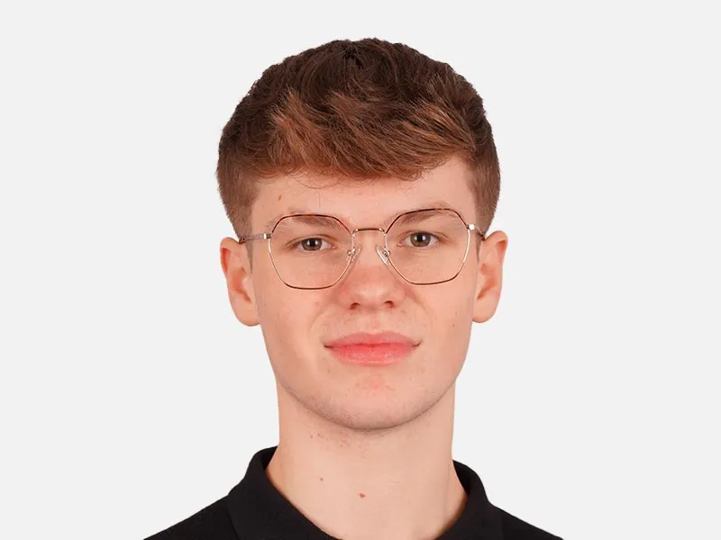 Gold Hexagon Glasses-2