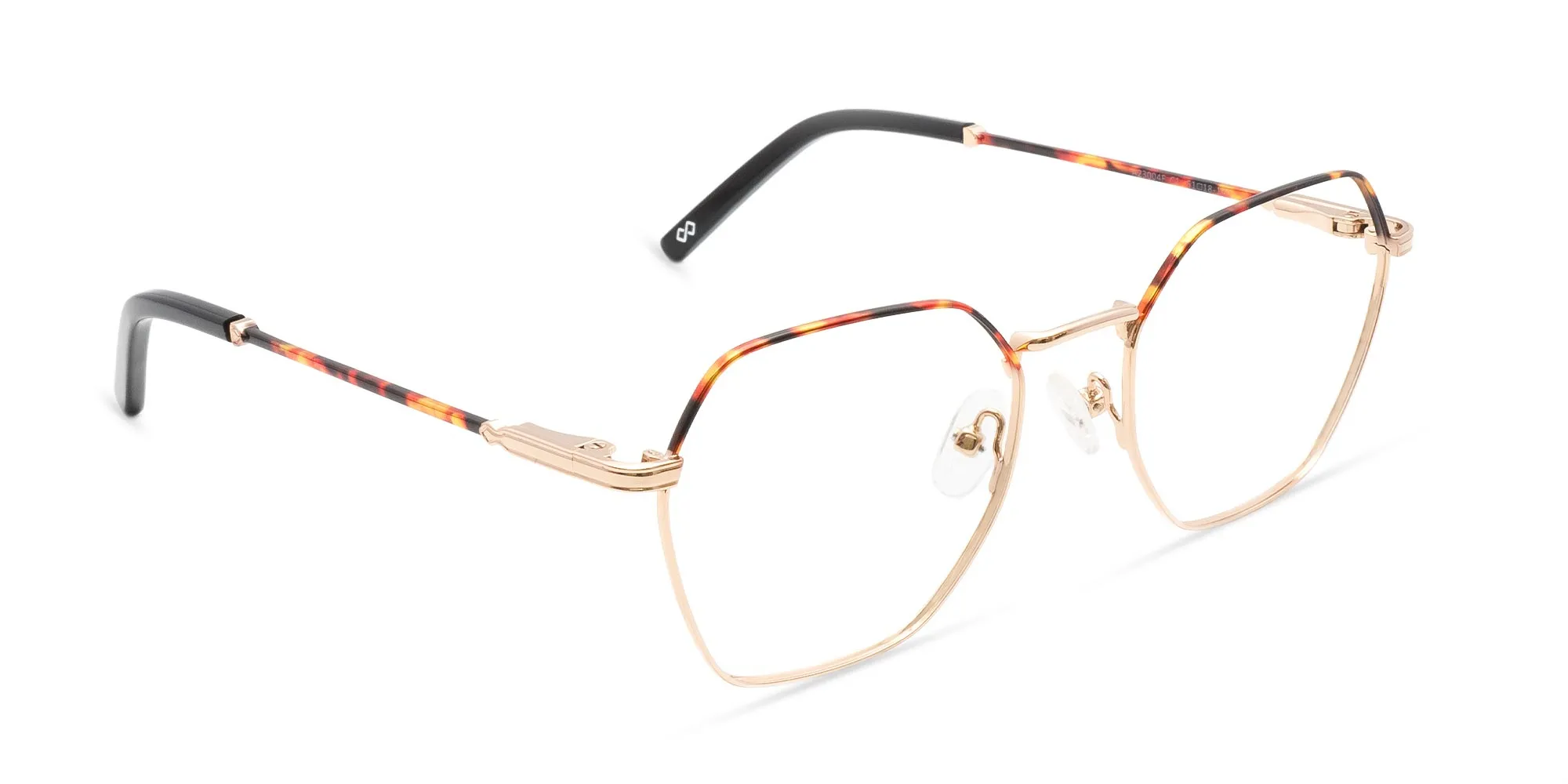 Gold Hexagon Glasses-2