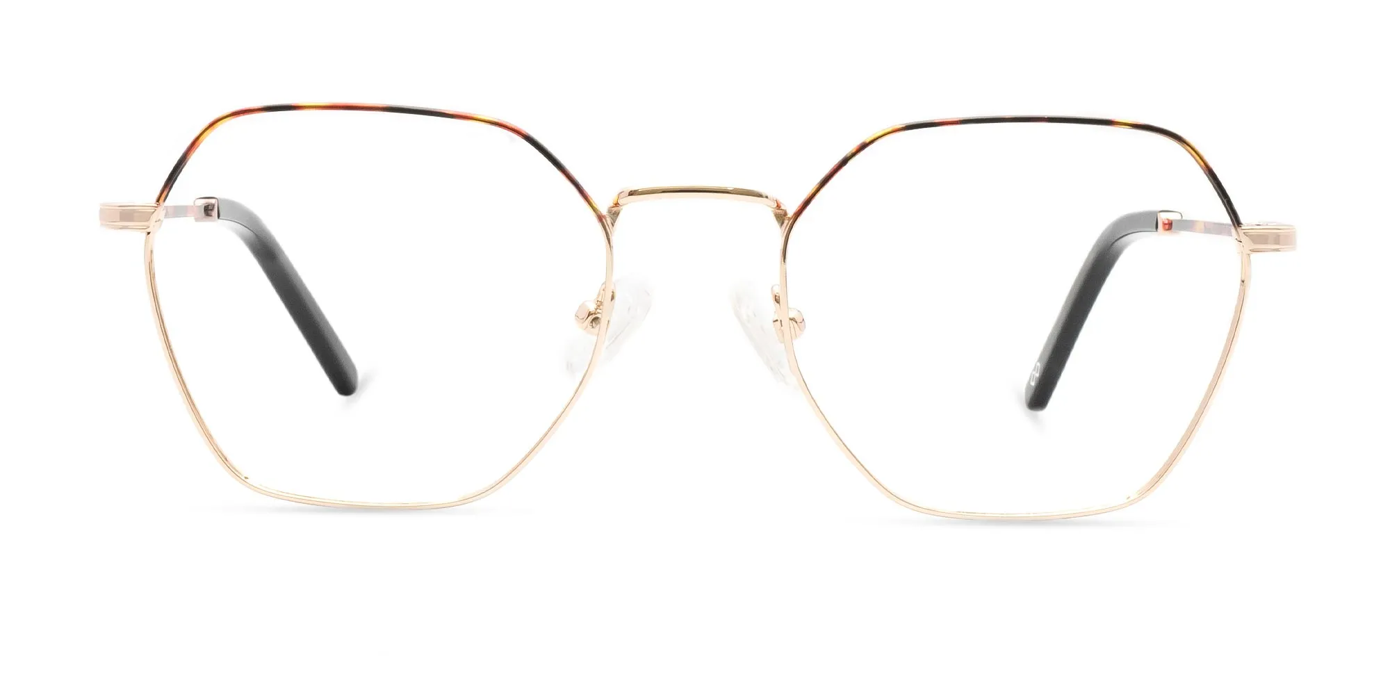 Gold Hexagon Glasses-2