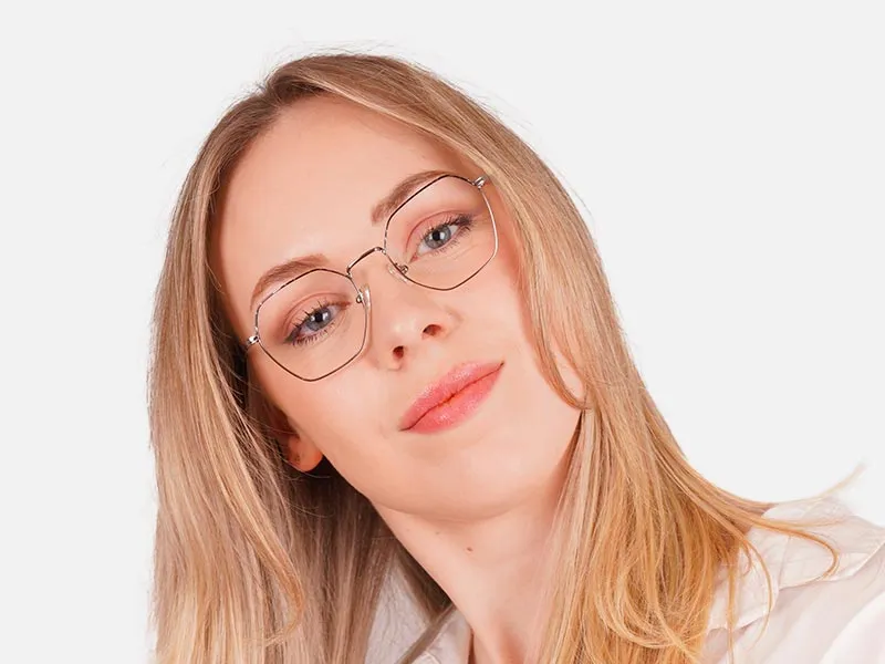 Silver Hexagonal Glasses-2