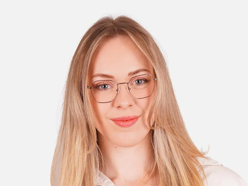 Silver Hexagonal Glasses-2