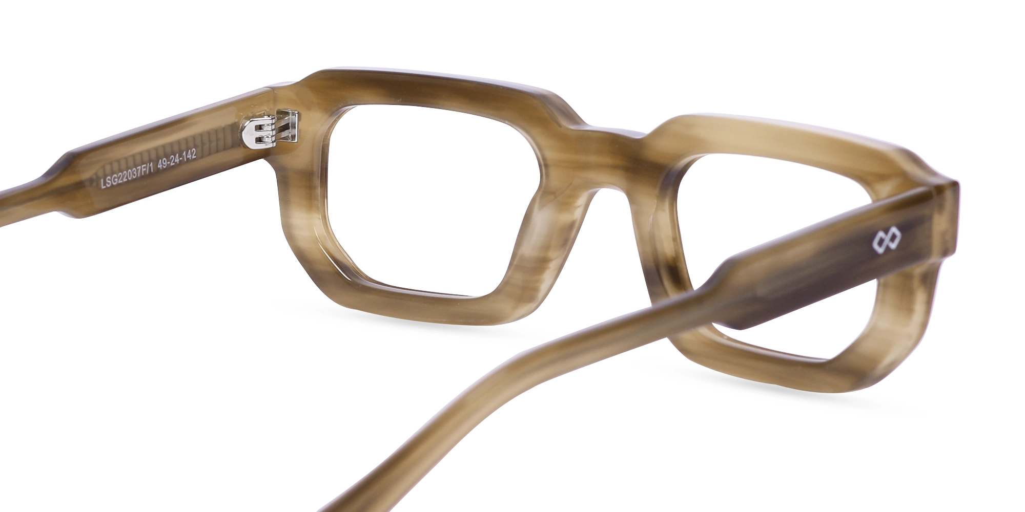 Cafe Latte Marble Rectangle Glasses-5