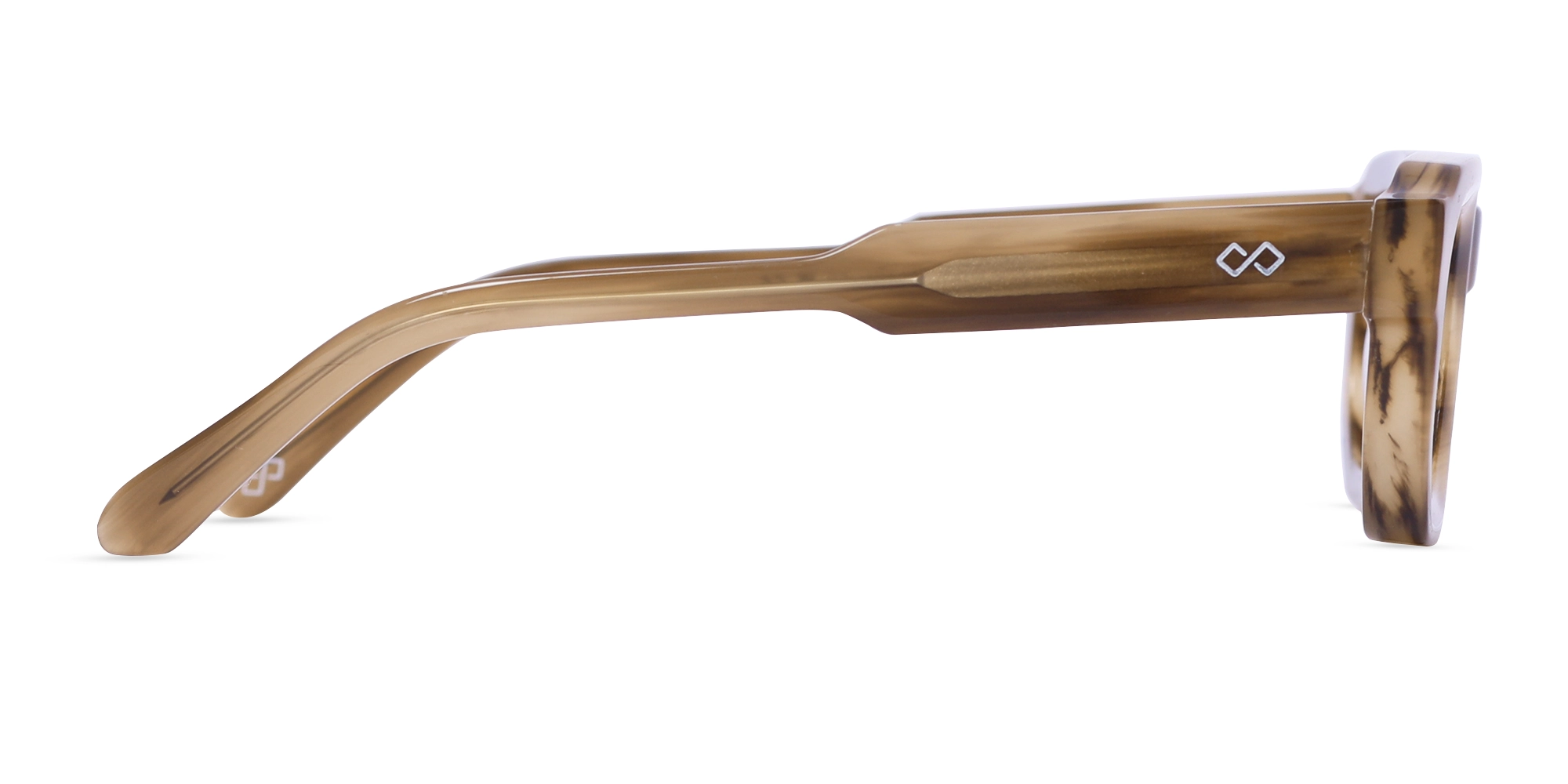 Cafe Latte Marble Rectangle Glasses-4