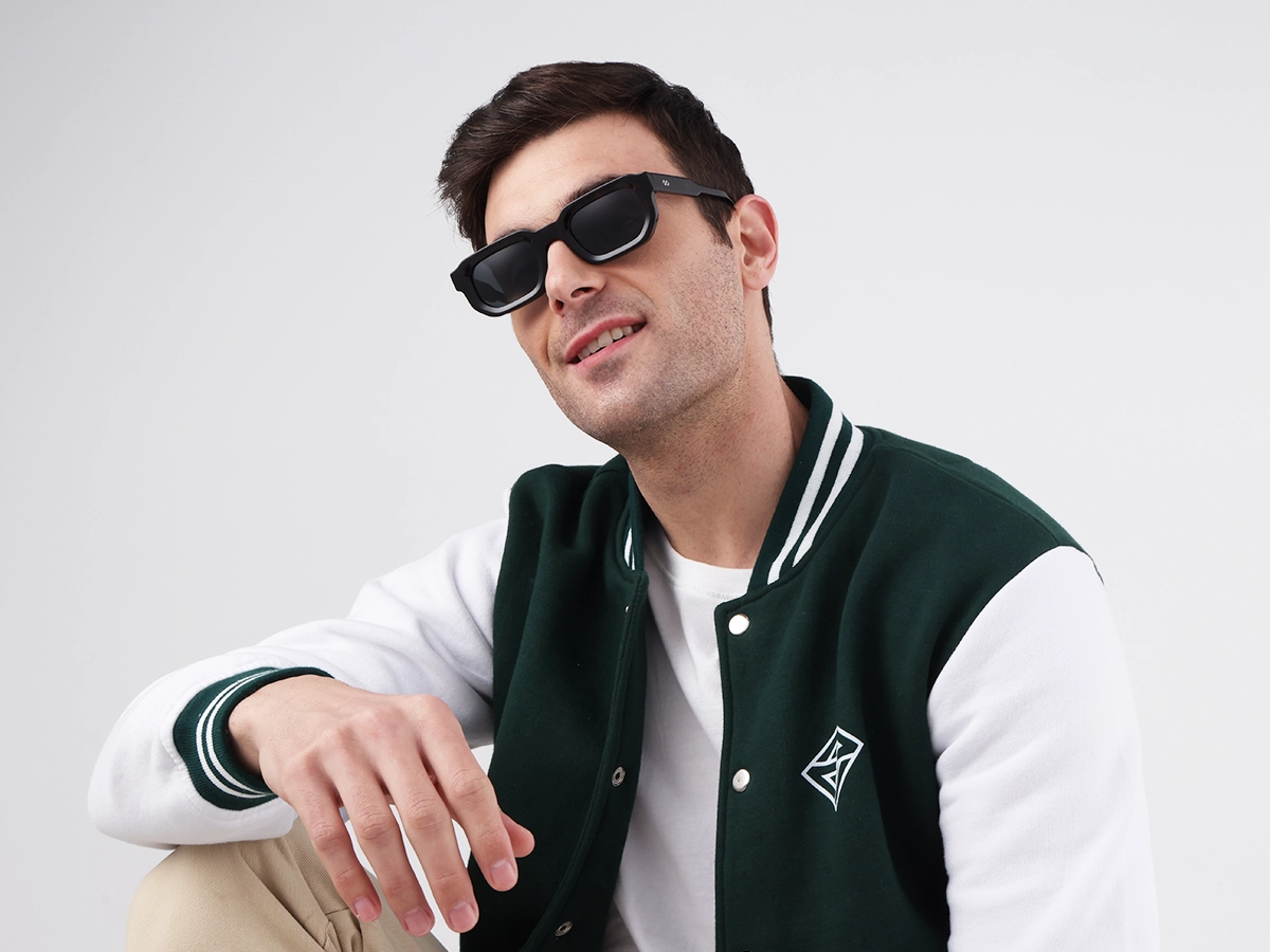 Dark Tortoise Rectangle Acetate Sunglasses 42
