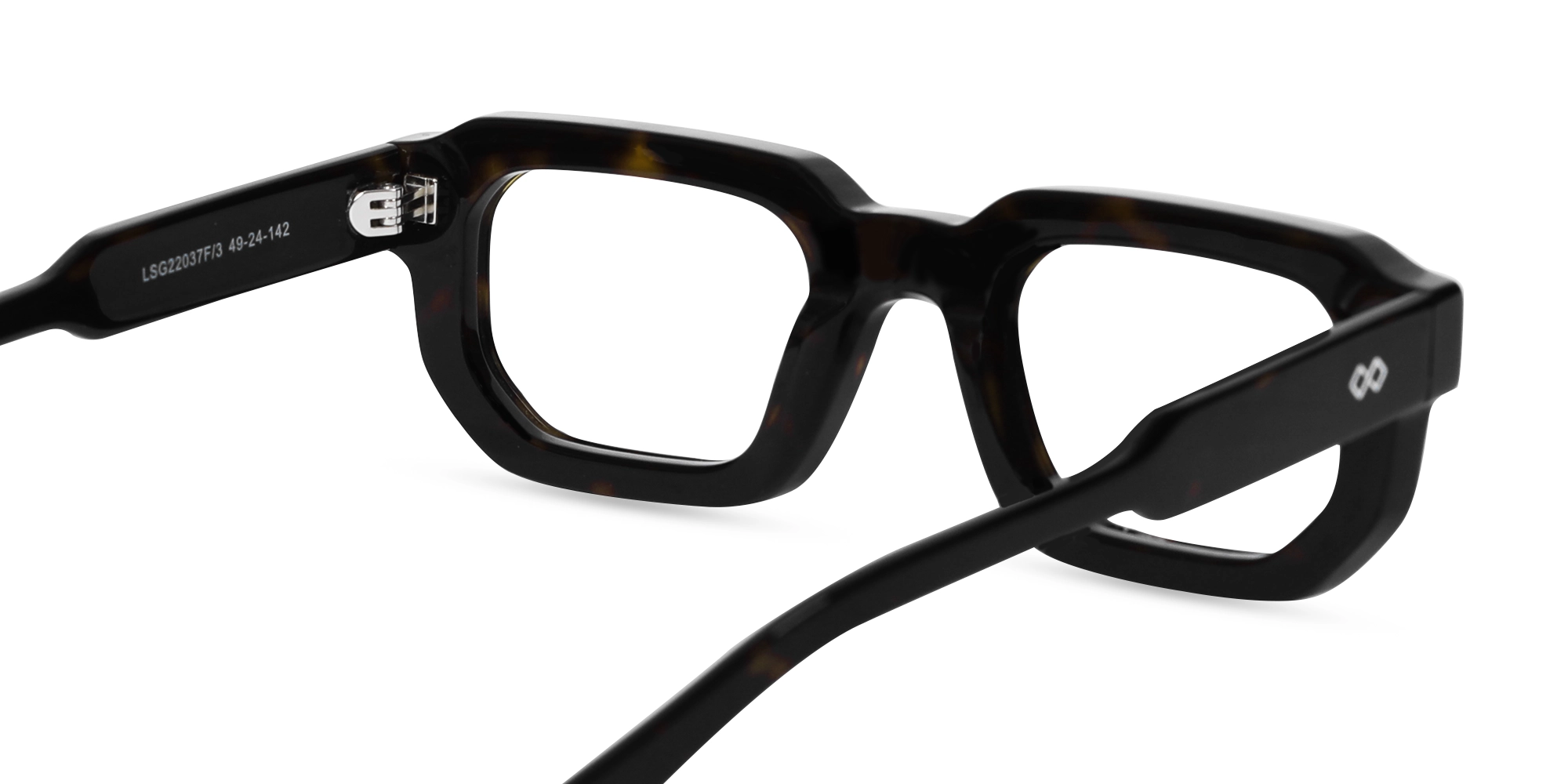 Dark Tortoise Rectangle Glasses-5