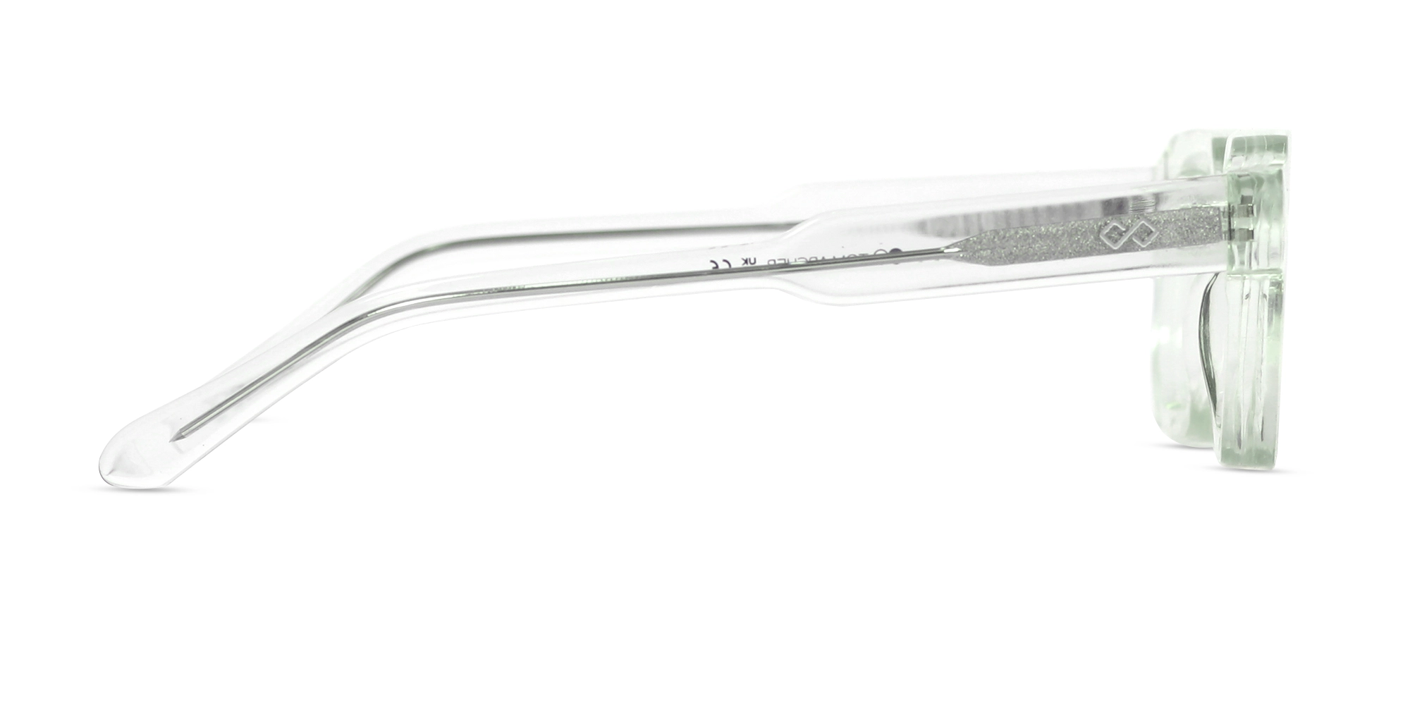 Crystal Clear Tortoise Rectangle Glasses-4