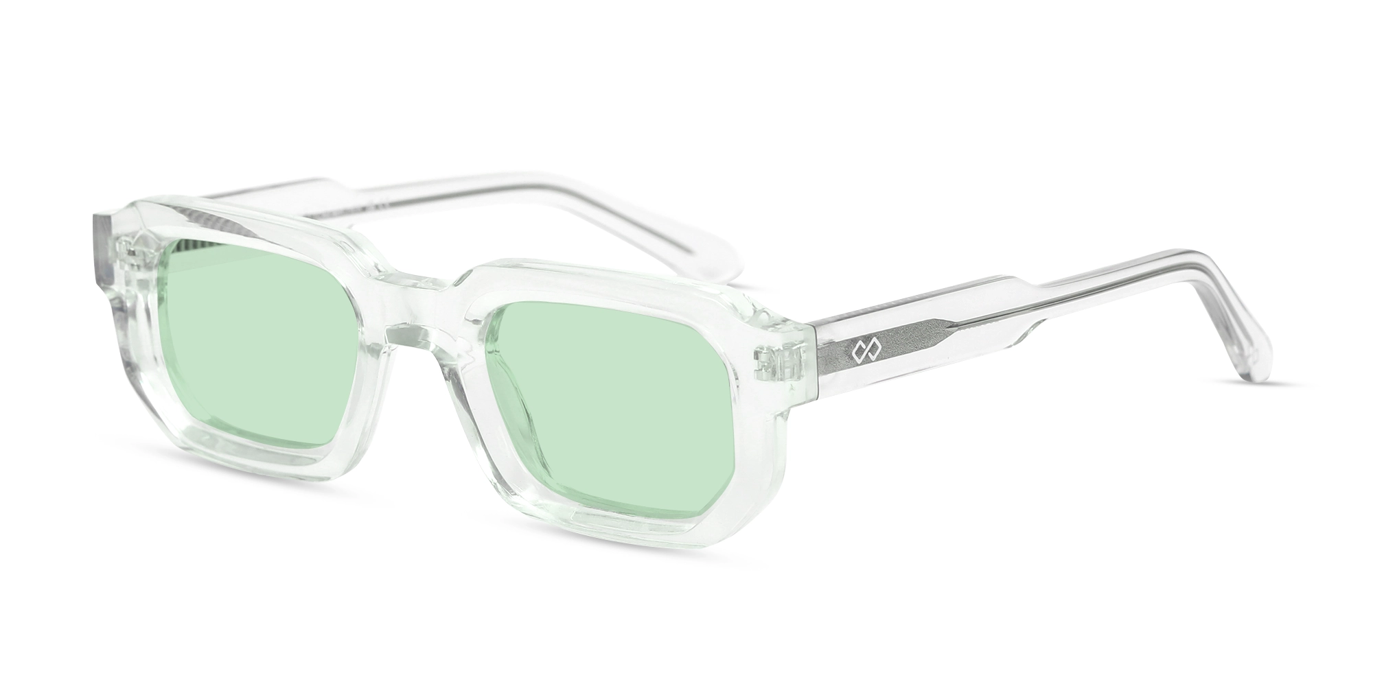 Crystal Clear Rectangle Full Rim Sunglasses-3 Crystal Clear Rectangle Full Rim Sunglasses-3