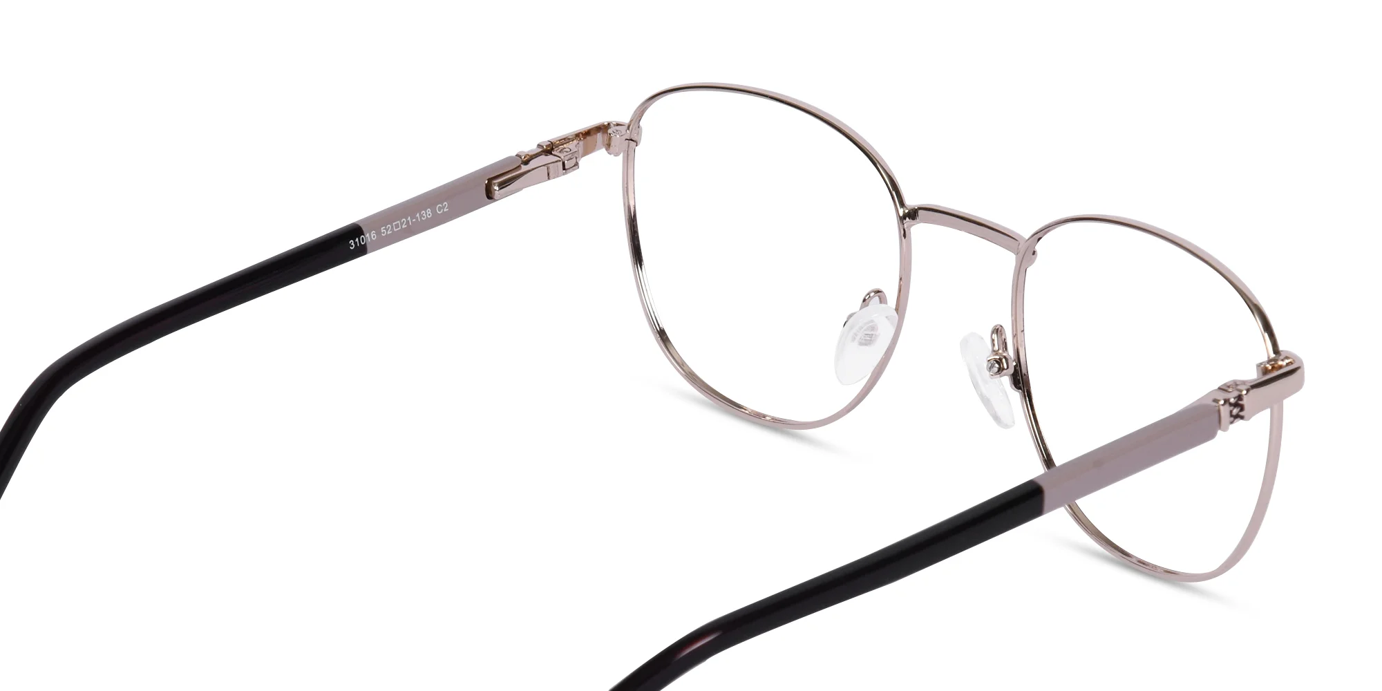 Thin Gold Round Glasses-5