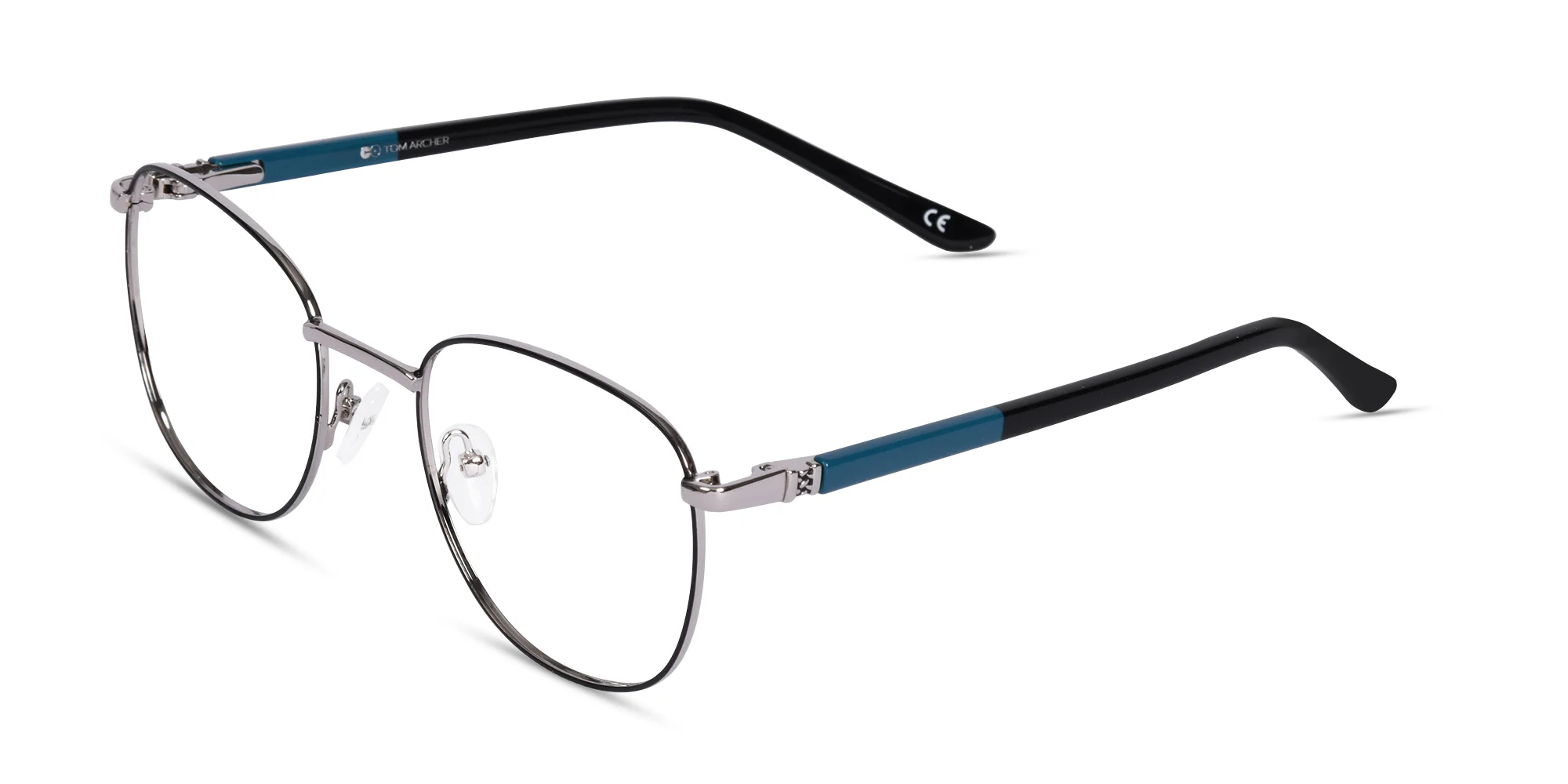 Round Thin Metal Frame Glasses-3