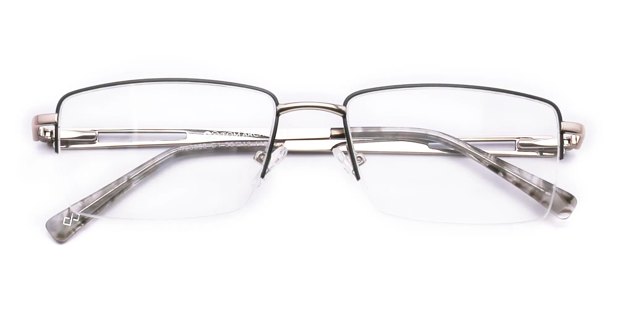 Square Black Frame Glasses Womens-2