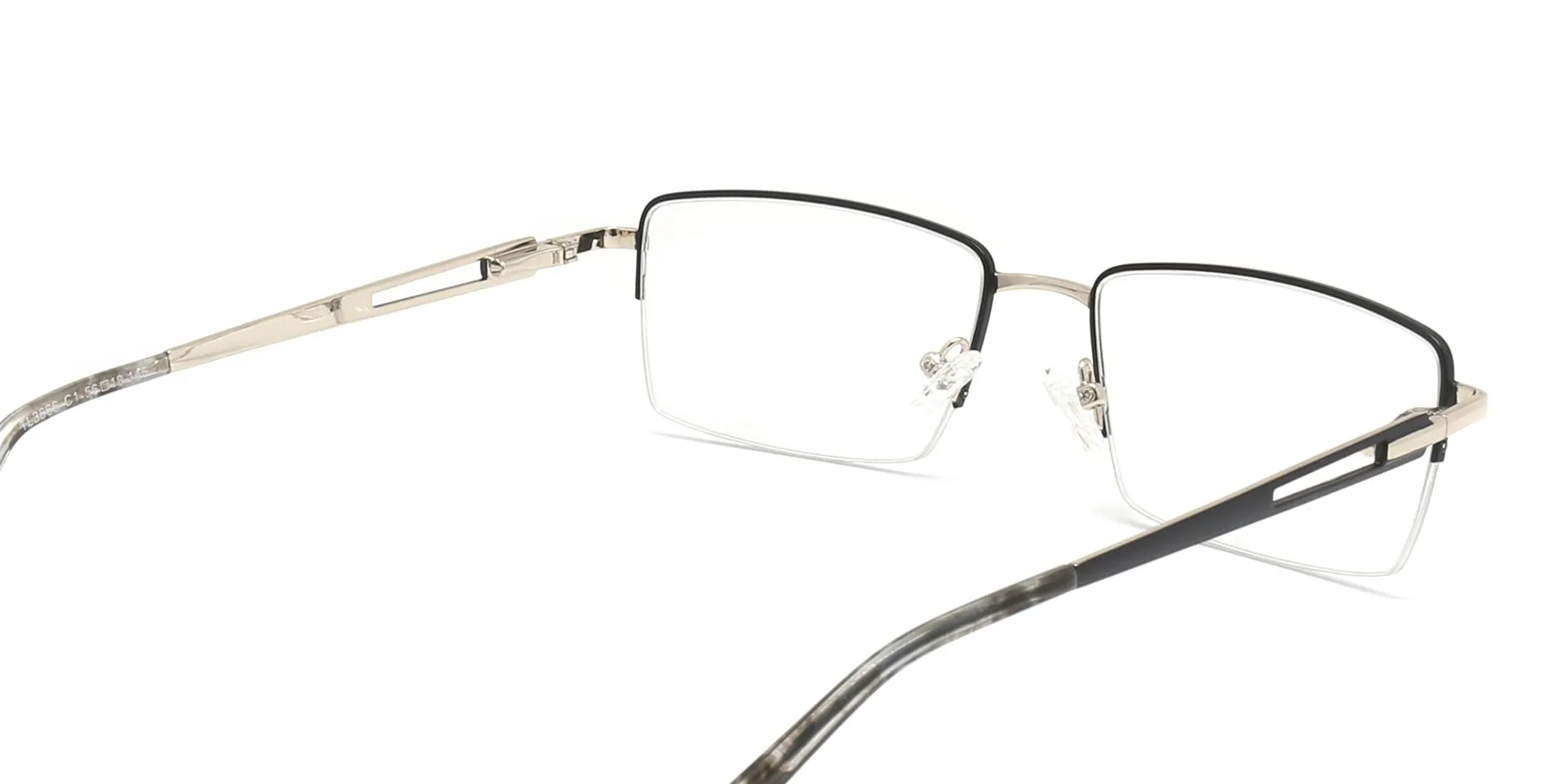 Square Black Frame Glasses Womens-2