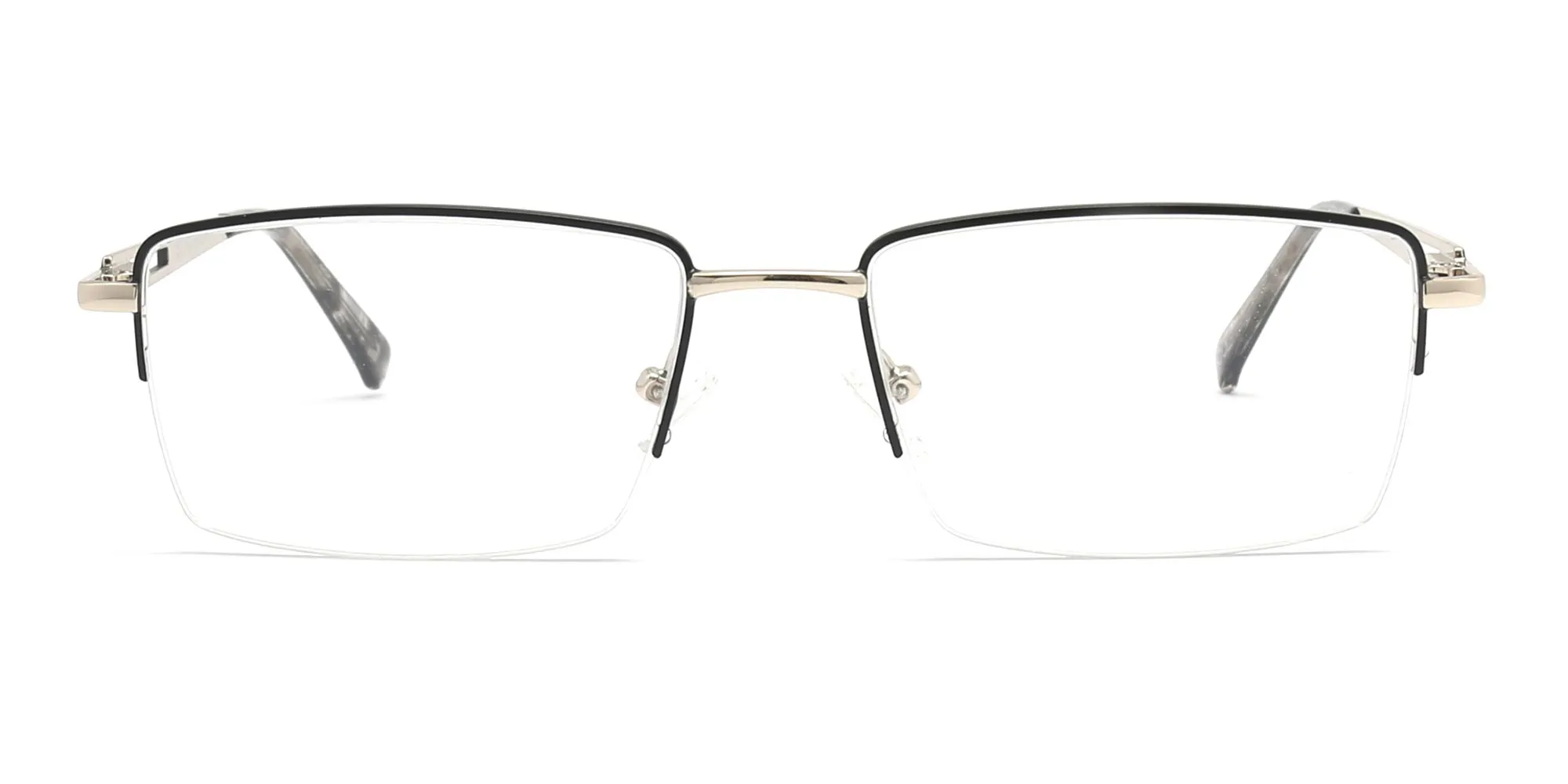 Square Black Frame Glasses Womens-2