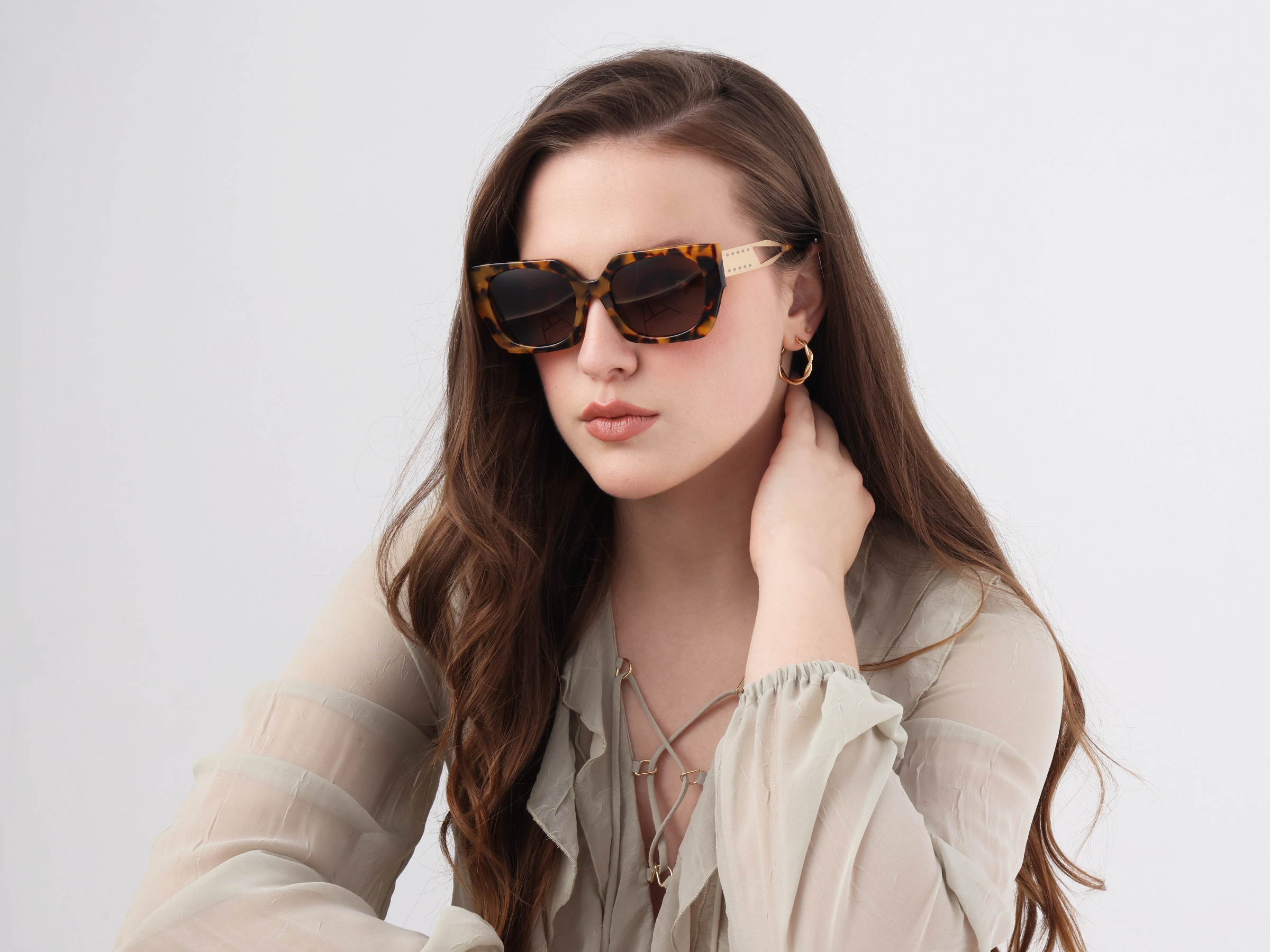 Honey Tortoise Frame Sunglasses-53