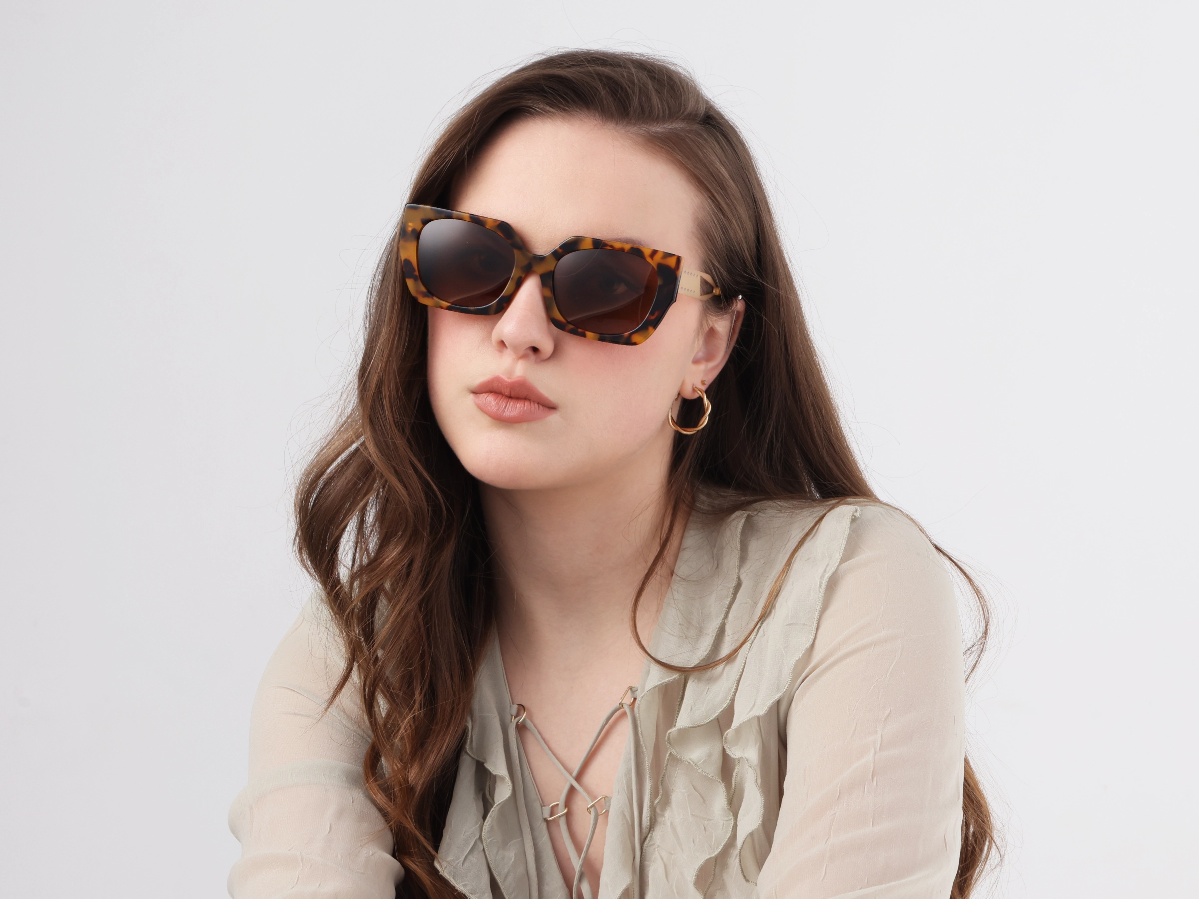 Honey Tortoise Frame Sunglasses-51