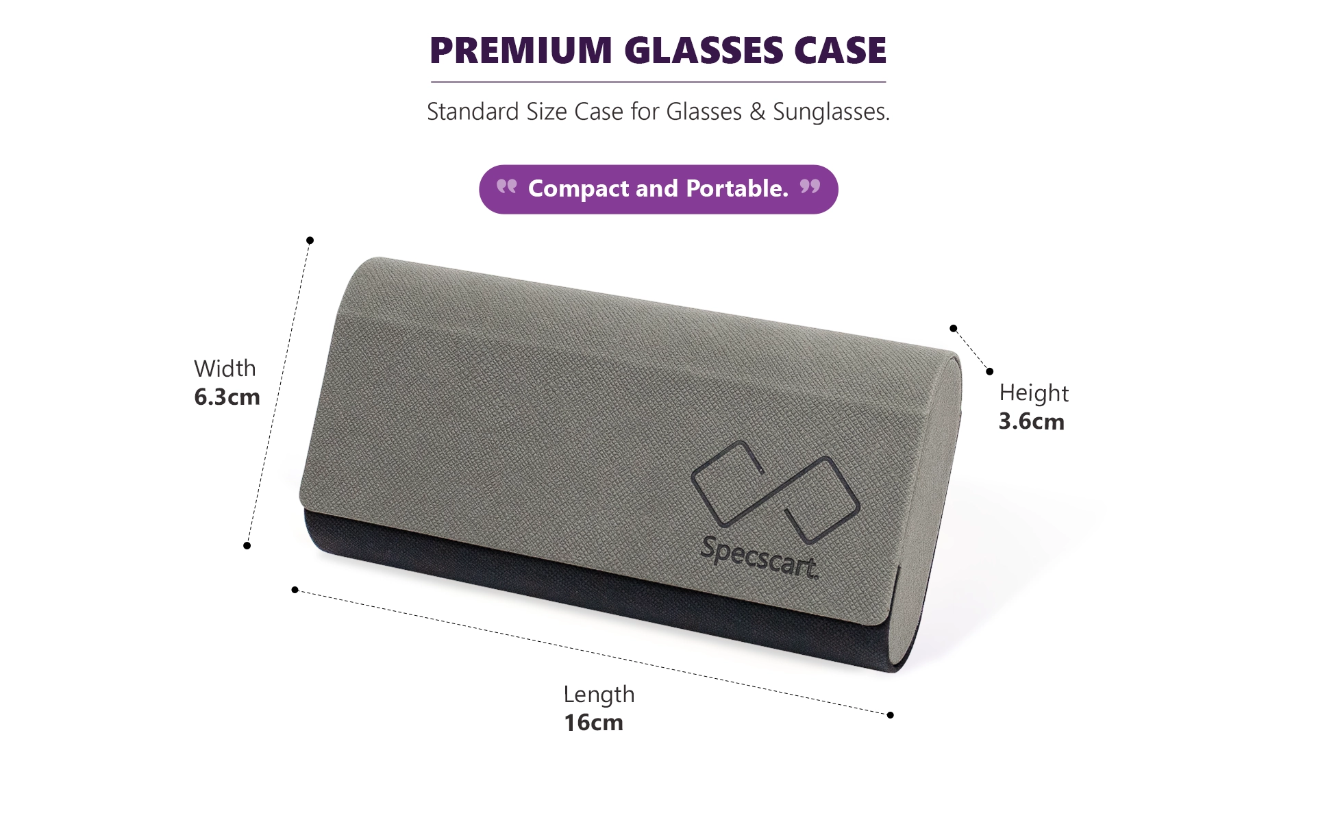 Grey & Black Vegan Leather Duo Case-6